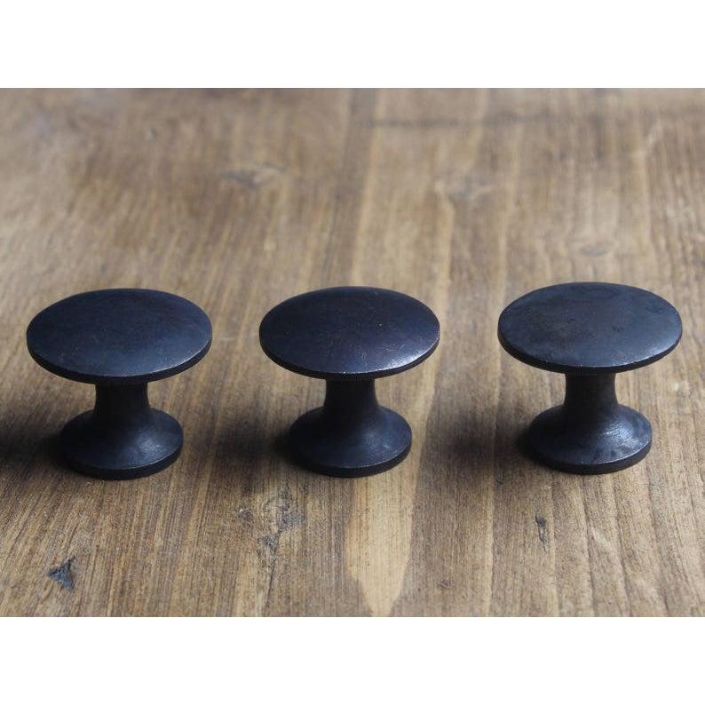 Classic Cast Iron Cupboard Handles | Oxidised-Cabinet Knobs-Yester Home