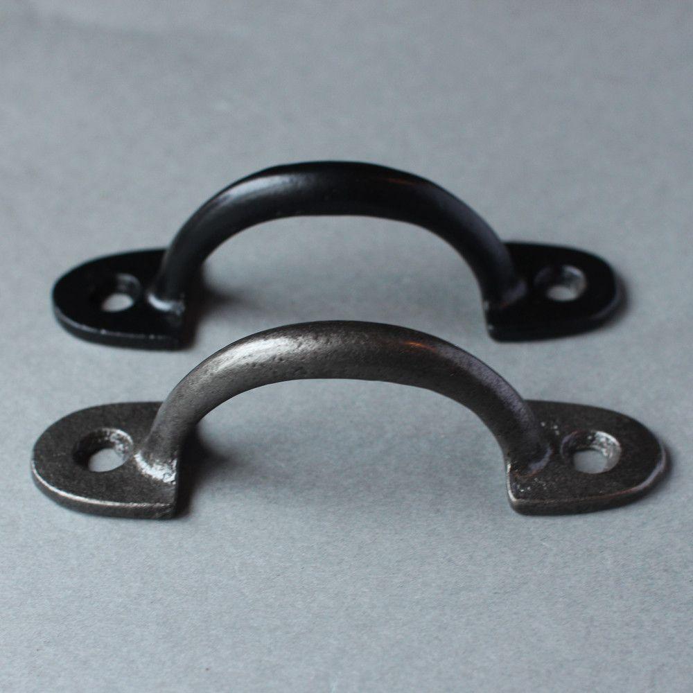 Classic Cast Iron D Handle-Cabinet Handles-Yester Home