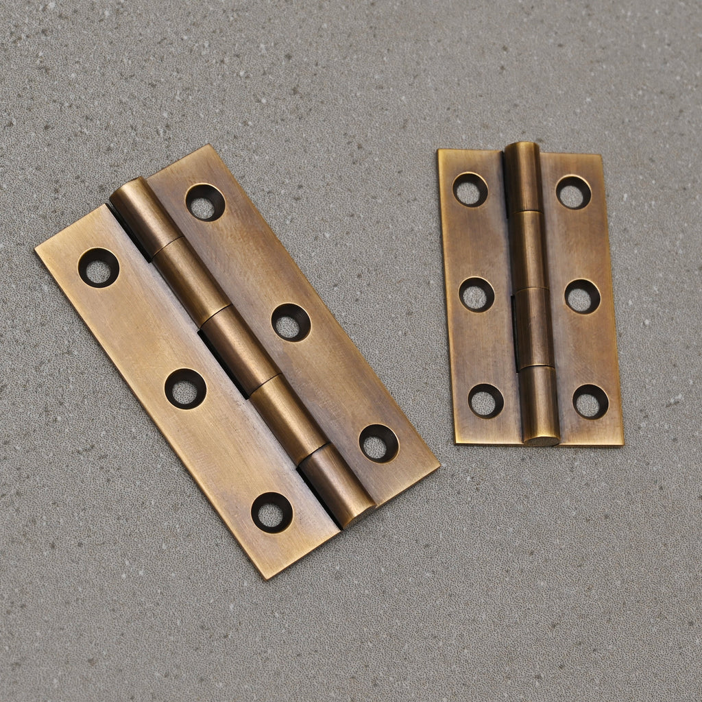 Classic Cupboard Butt Hinge | Aged Brass (Sold in Singles)-Butt Hinges-Yester Home