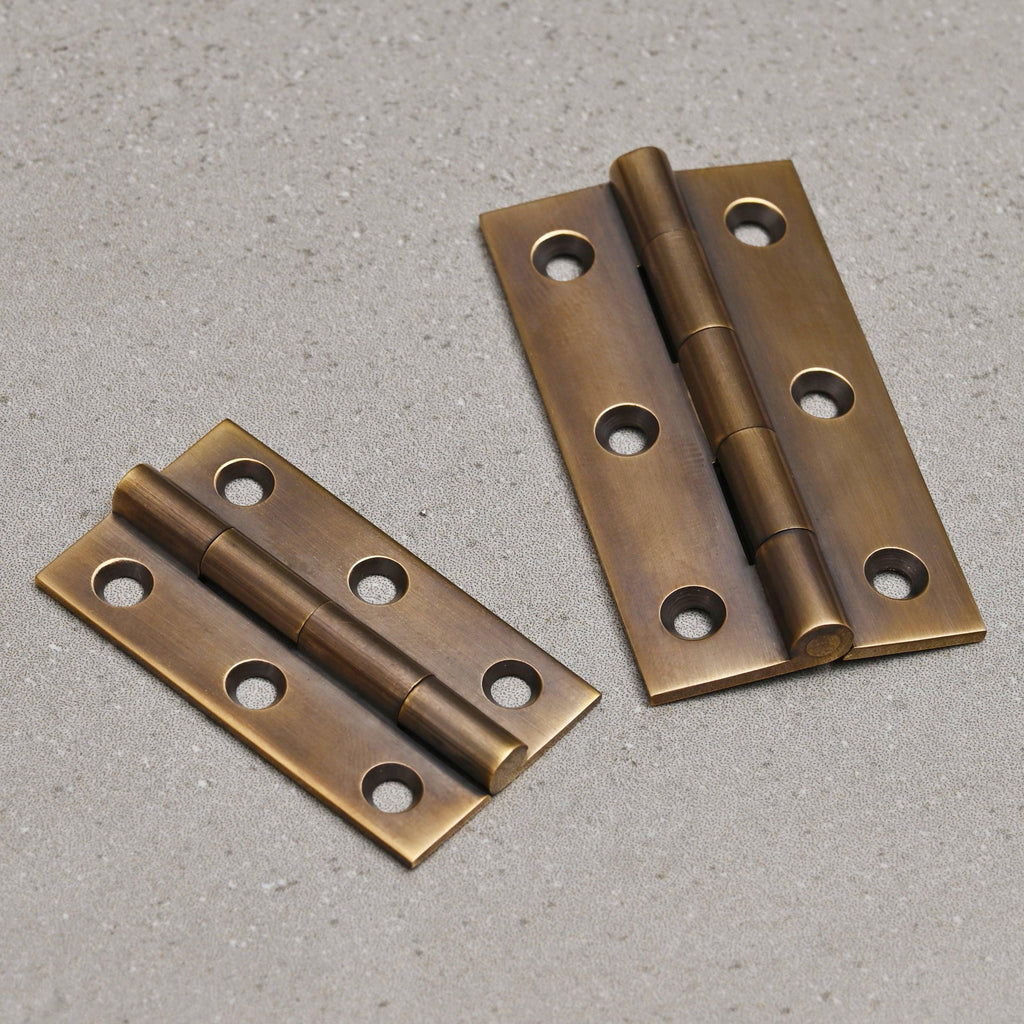 Classic Cupboard Butt Hinge | Aged Brass (Sold in Singles)-Butt Hinges-Yester Home