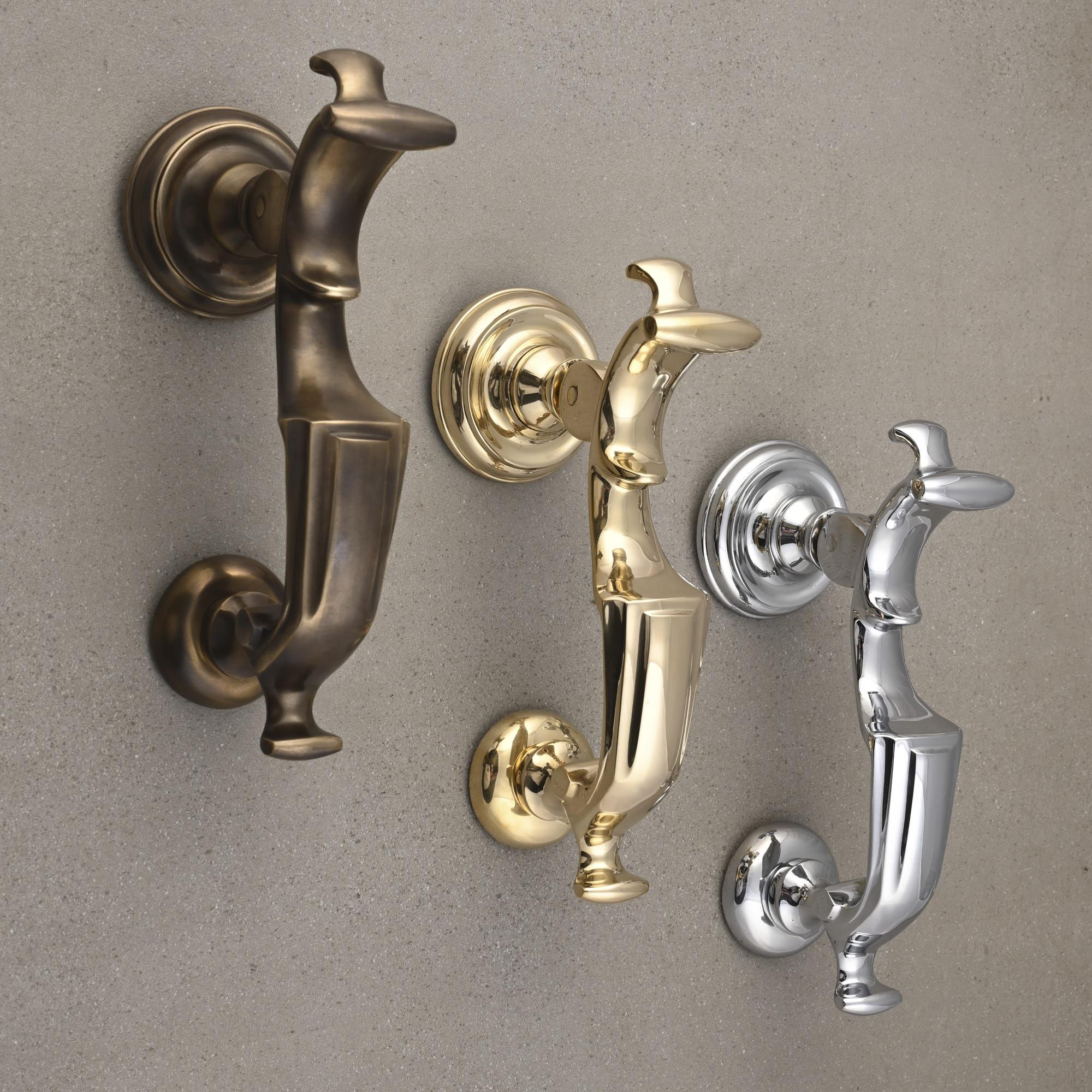 Classic Doctors Door Knocker | Solid Brass-Door Knocker-Yester Home