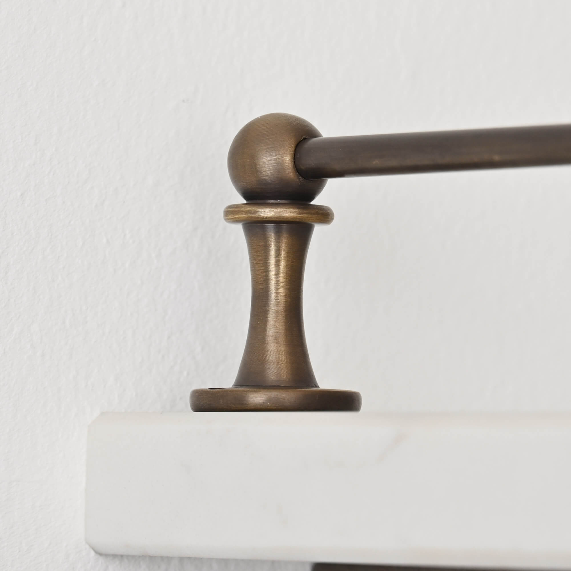 Classic Aged Brass Gallery Shelf Rail-Gallery Rails-Yester Home