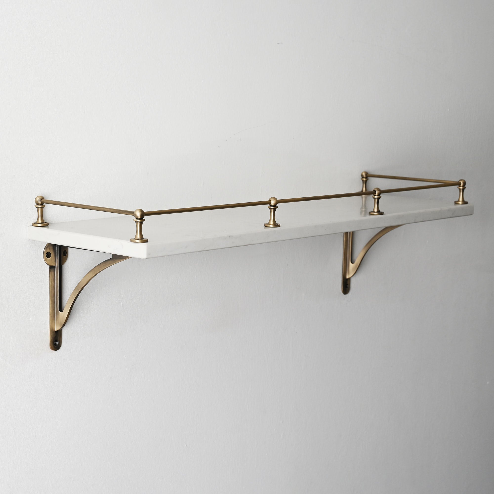 Classic Gallery Shelf Rail | Aged Brushed Brass - Gallery Rails - Yester Home - Yester Home