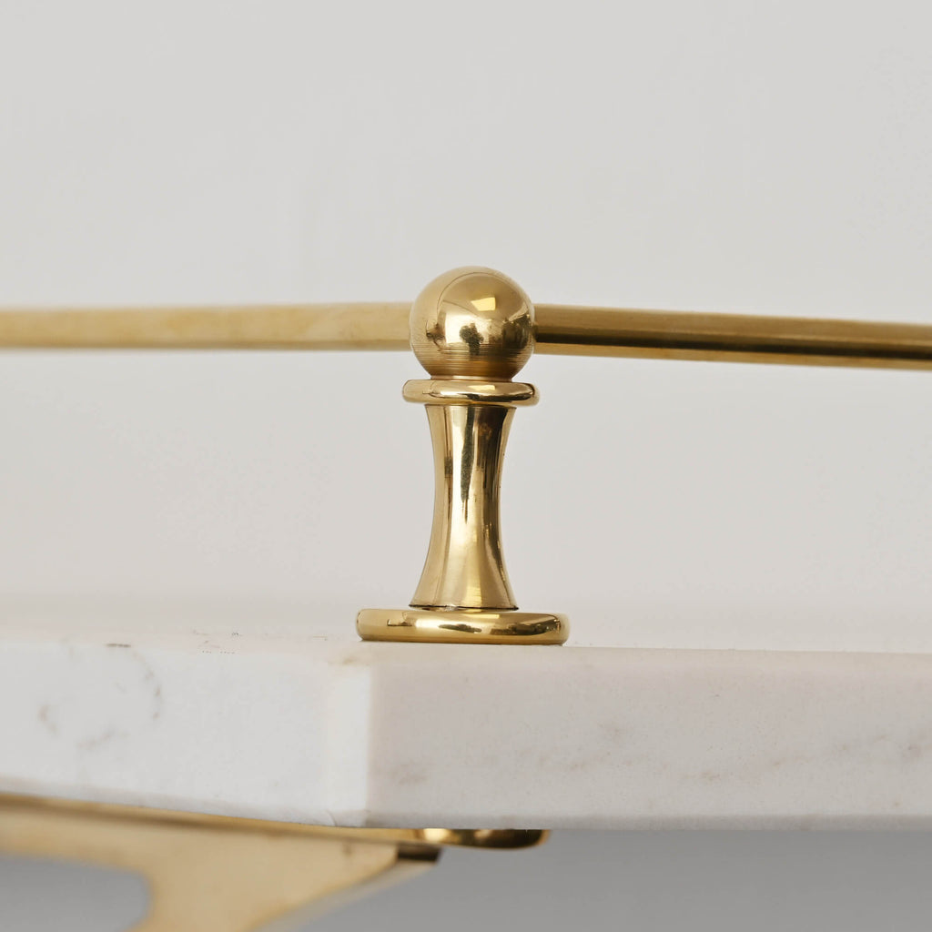 Classic Polished Brass Gallery Shelf Rail-Gallery Rails-Yester Home