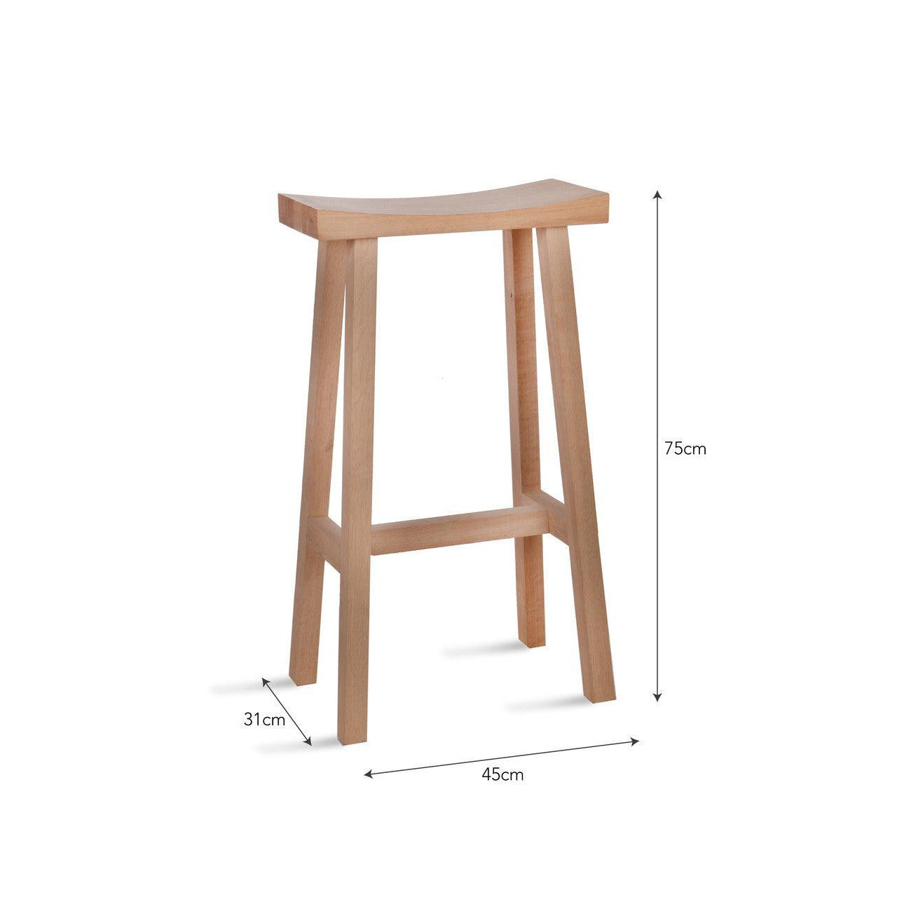 Clockhouse Bar Stool | Natural - Bar Tables & Stools - Garden Trading - Yester Home