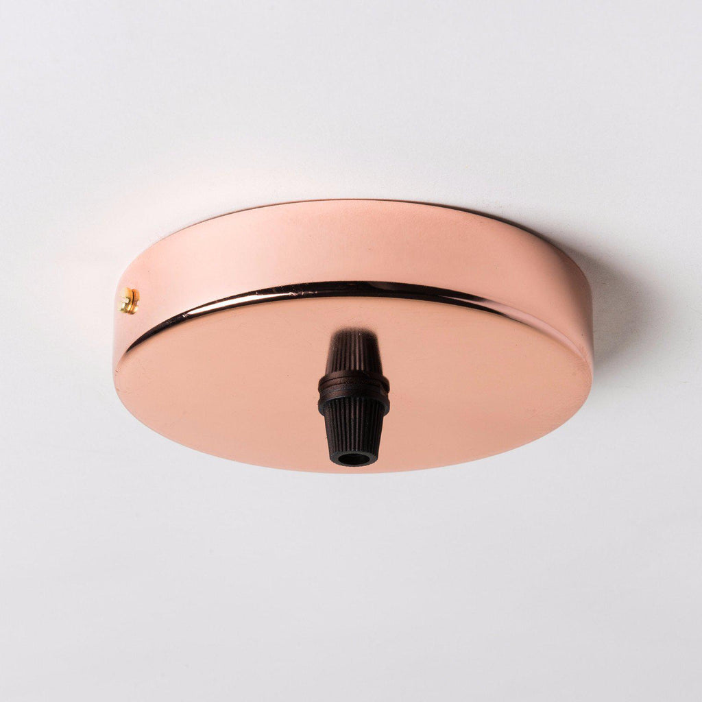 Copper 100mm Ceiling Rose - All Outlet Options-Ceiling Rose-Yester Home