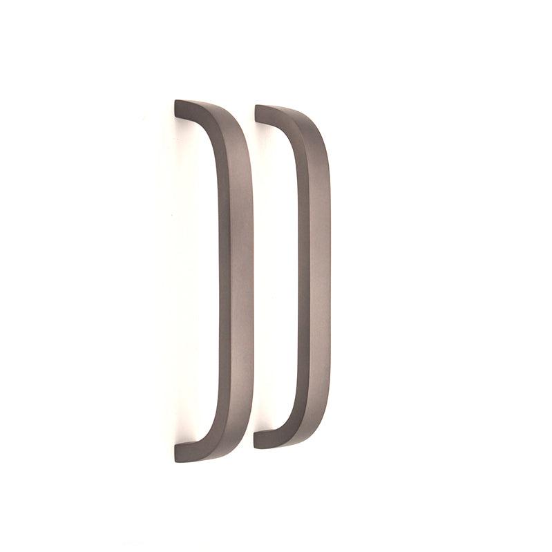 Curve Bar Cabinet Handle Gunmetal Grey Large-Cabinet Handles-Yester Home