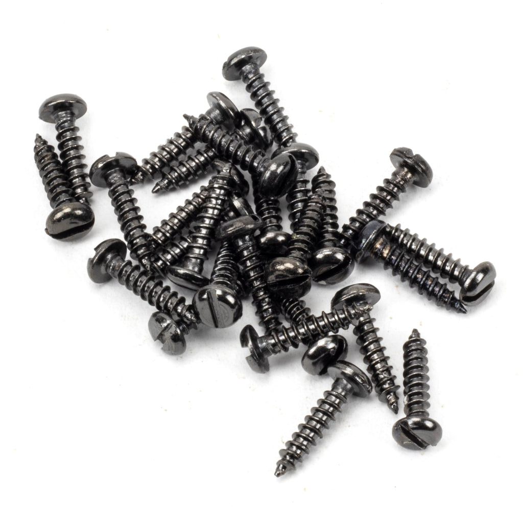 Dark Stainless Steel 4x½" Round Head Screws (25) | From The Anvil-Screws & Bolts-Yester Home