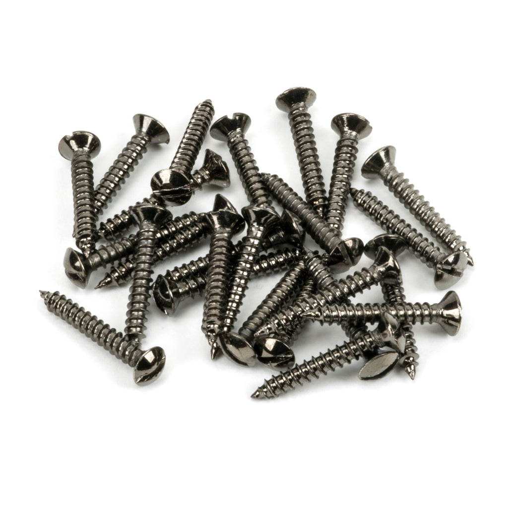 Dark Stainless Steel 6x1" CSK Raised Head Screws (25) | From The Anvil-Screws & Bolts-Yester Home