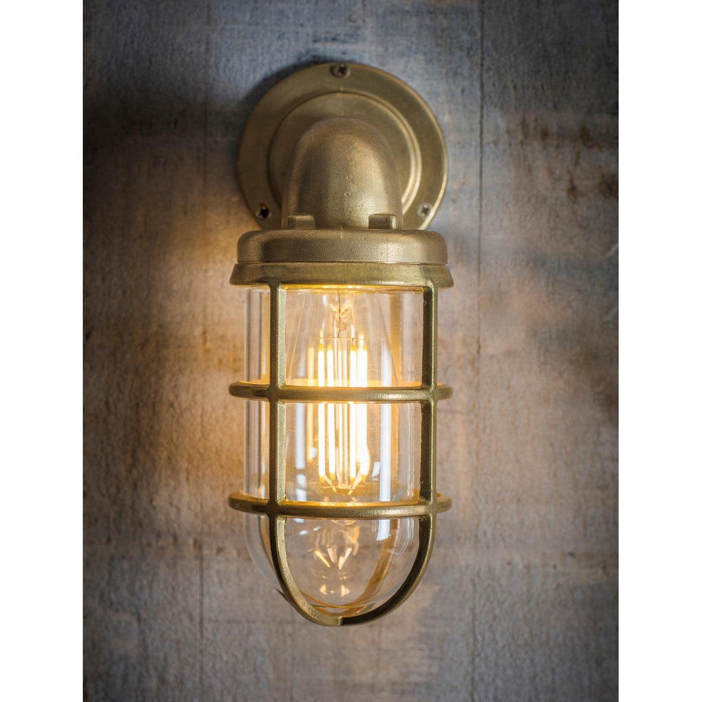 Devonport Down Light - Brass-Outdoor Lighting-Yester Home