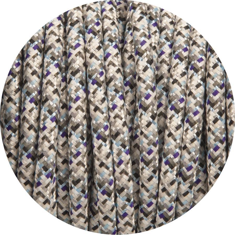 Digital Urban White Round Fabric Cable-Fabric Cable-Yester Home