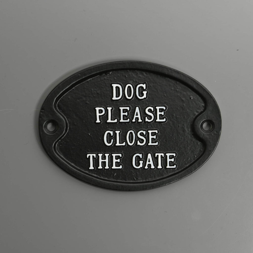 Dog Please Close The Gate Sign · Small ·-Gate Signs-Yester Home