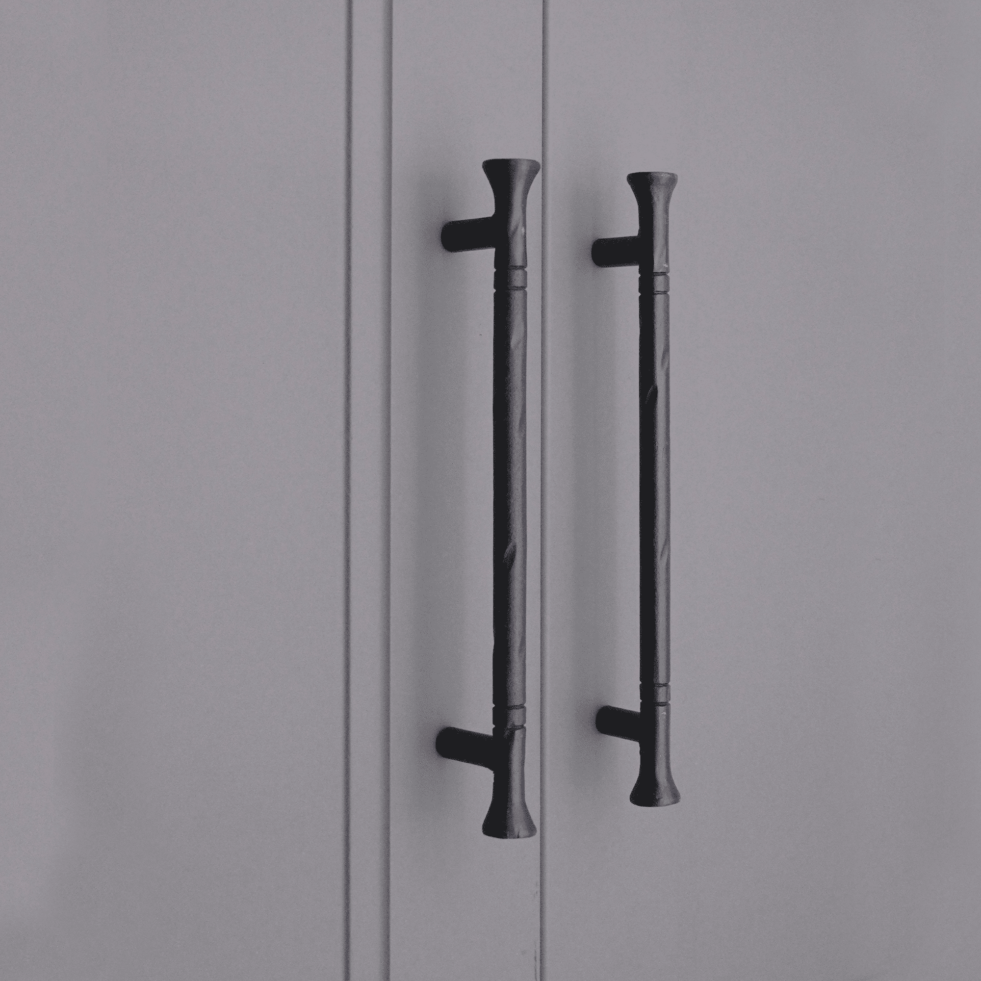 Dona Pull Handle Medium Matt Black-Cabinet Handles-Yester Home