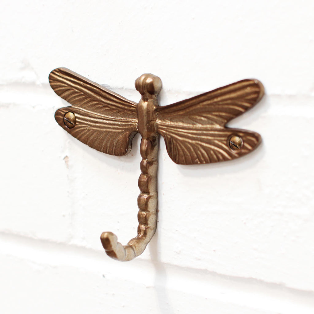 Dragonfly Hook | Gold-Hooks-Yester Home