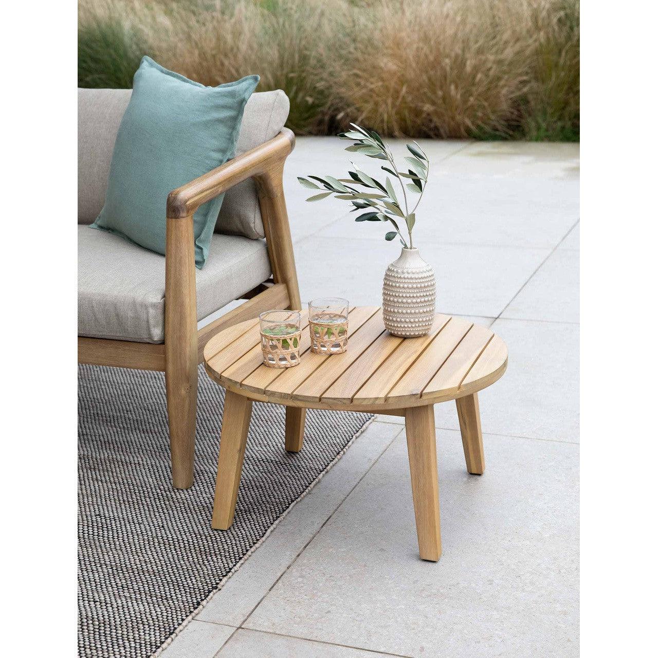 Durley Coffee Table I Small | Natural PRE-ORDER Stock expected Mid September - Outdoor Dining Tables & Sets - Garden Trading - Yester Home
