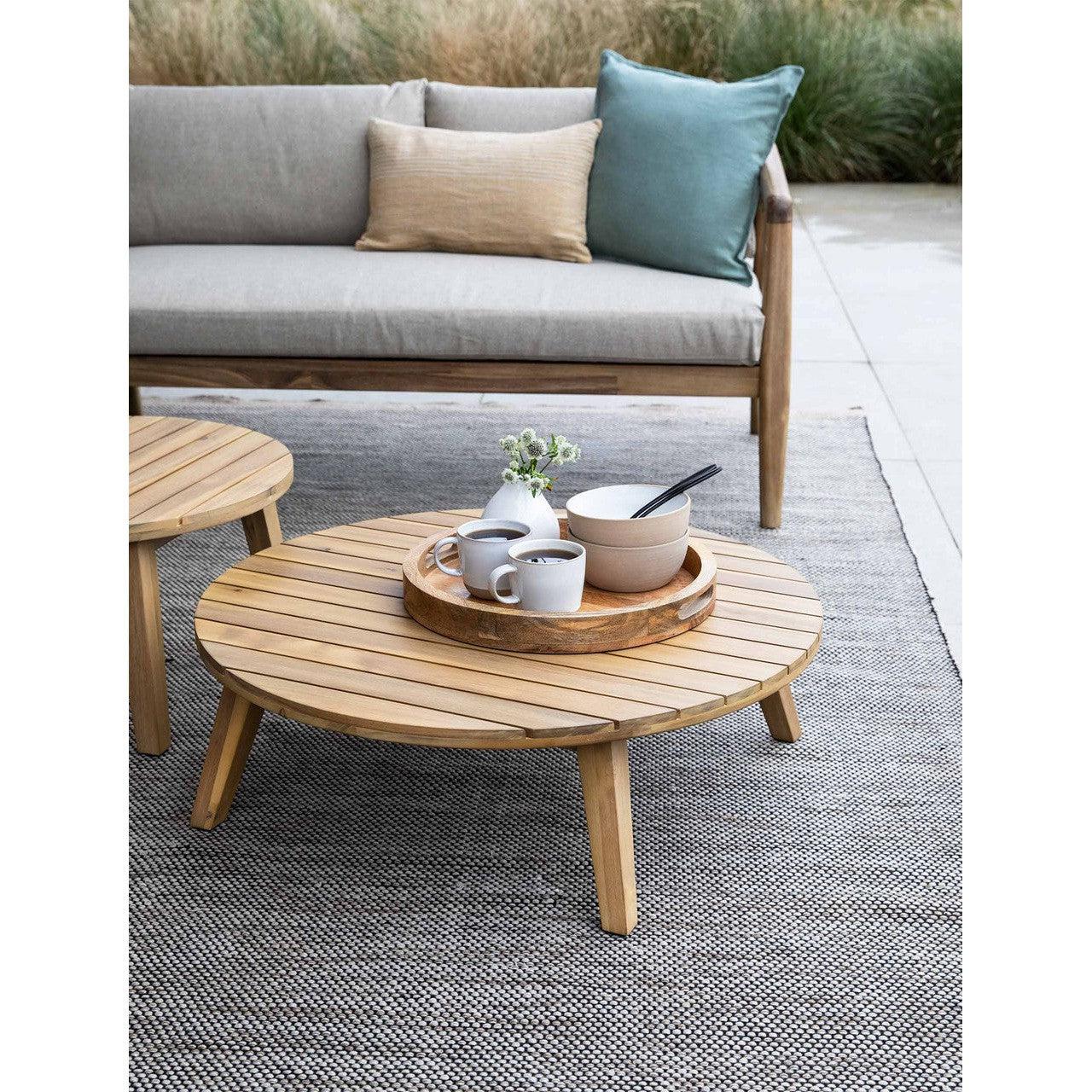 Durley Coffee Table | Large | Natural - Outdoor Dining Tables & Sets - Garden Trading - Yester Home