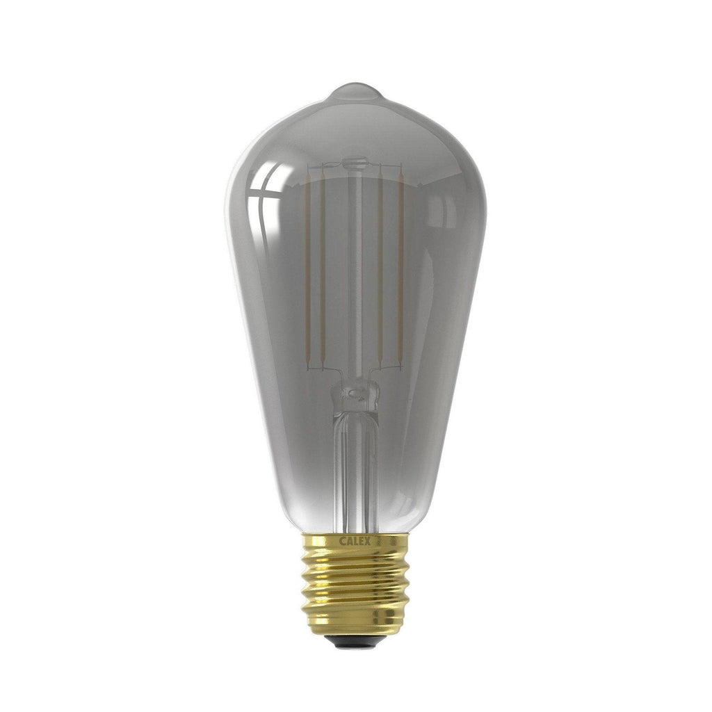 E27 7W Calex Smart LED Smoked Squirrel Filament Bulb-LED Filament Bulbs-Yester Home