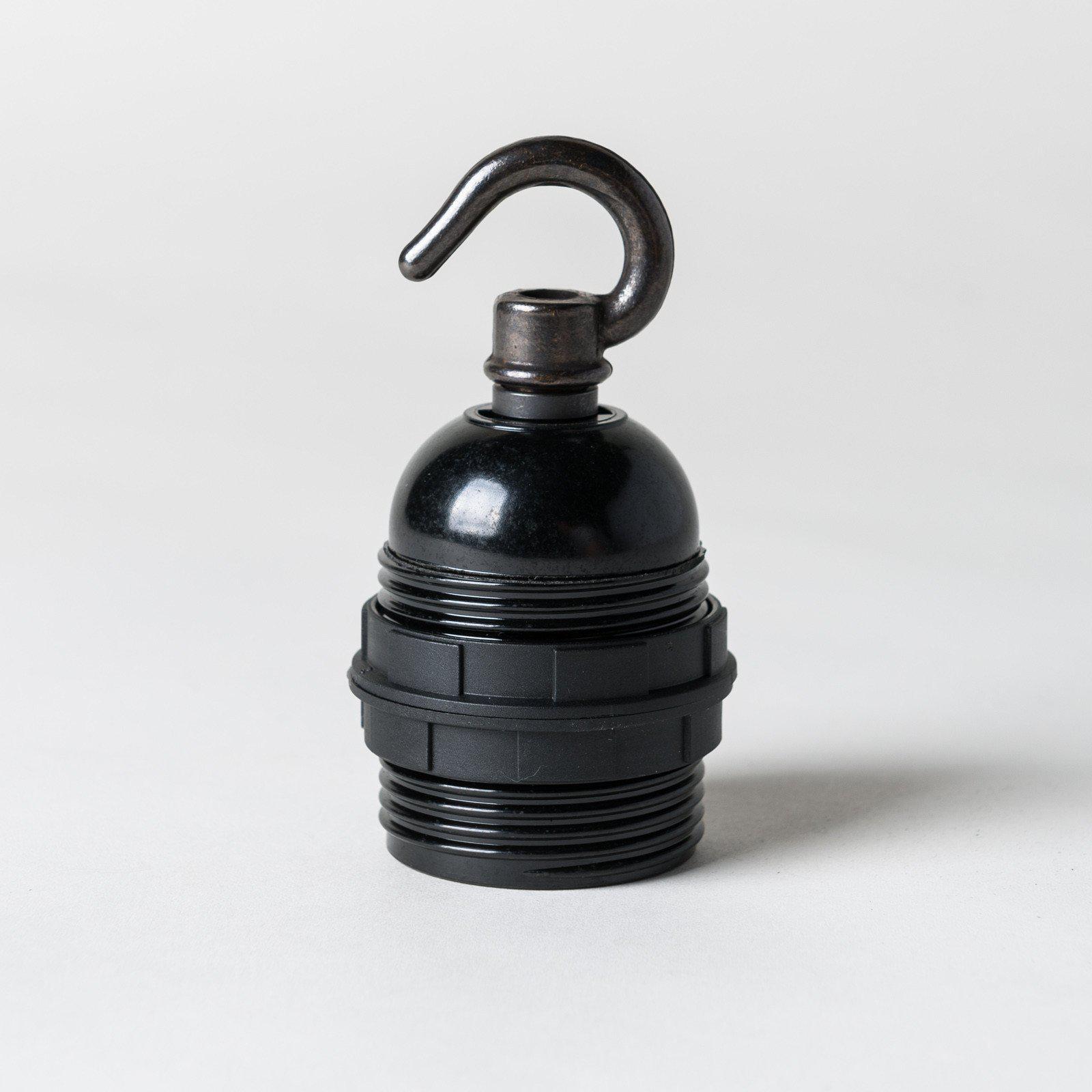 E27 Bakelite Lampholder with hook - All Colours-Lampholders-Yester Home