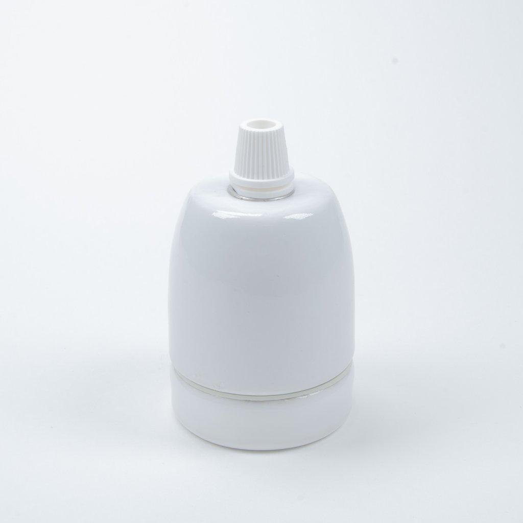 E27 Ceramic Lampholder with grip - All Colours-Lampholders-Yester Home