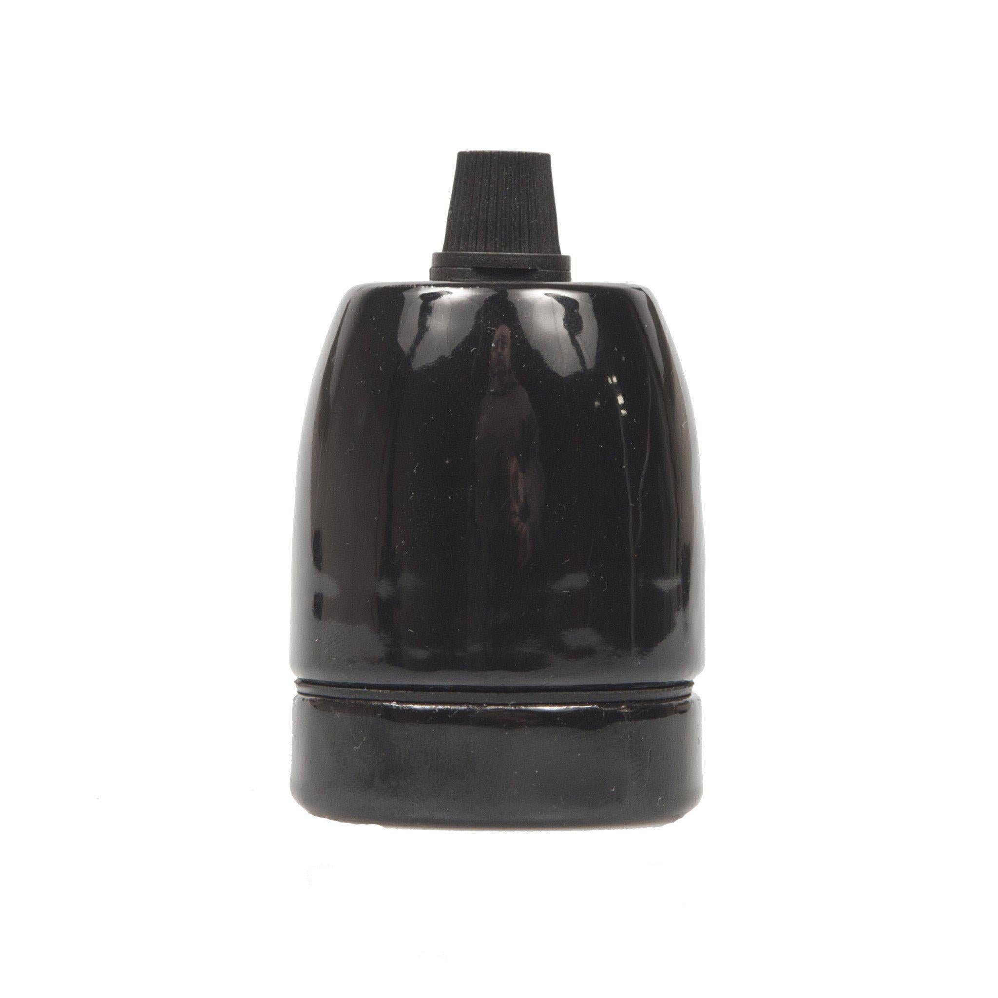 E27 Ceramic Lampholder with grip - All Colours-Lampholders-Yester Home