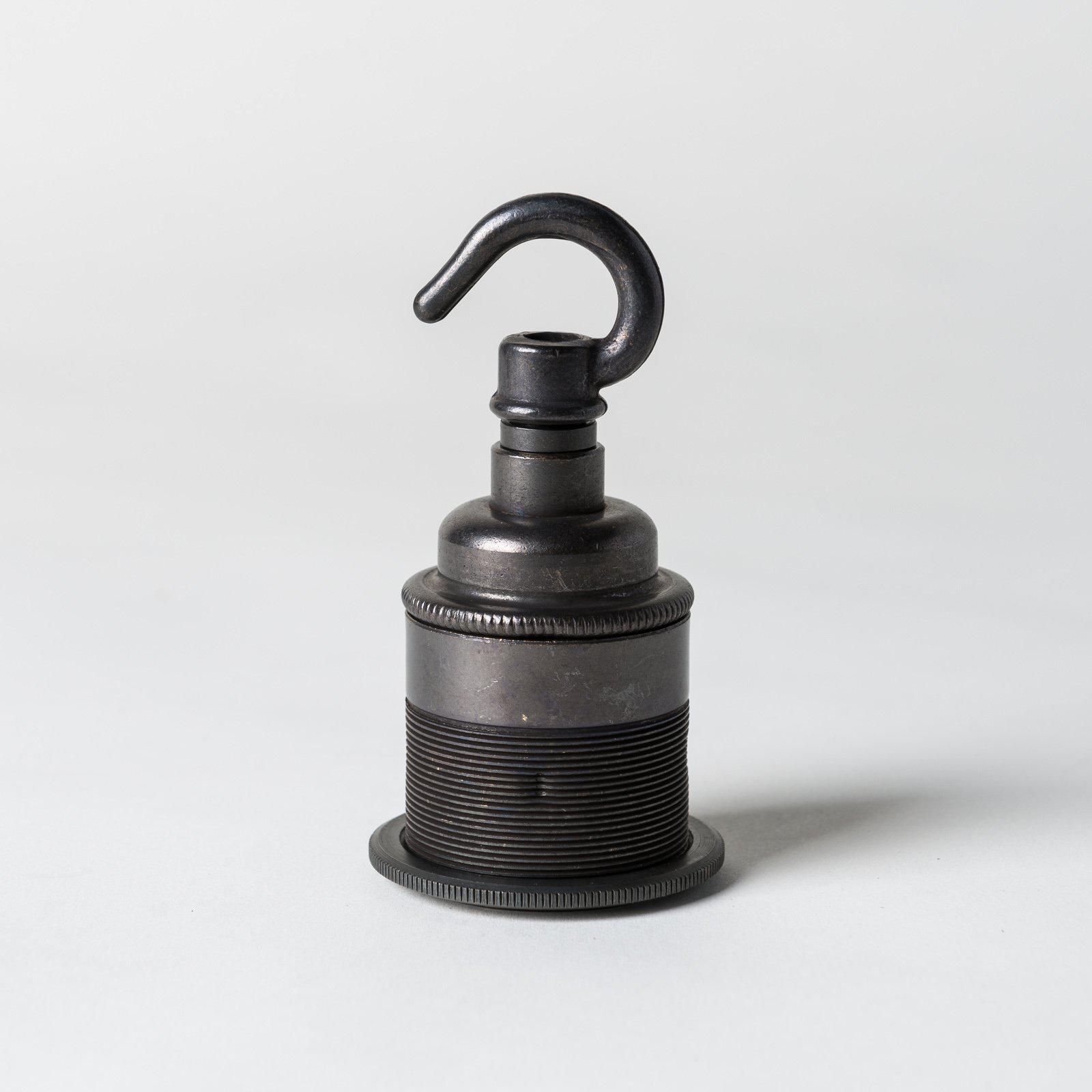 E27 Period Lampholder with hook - All Colours-Lampholders-Yester Home