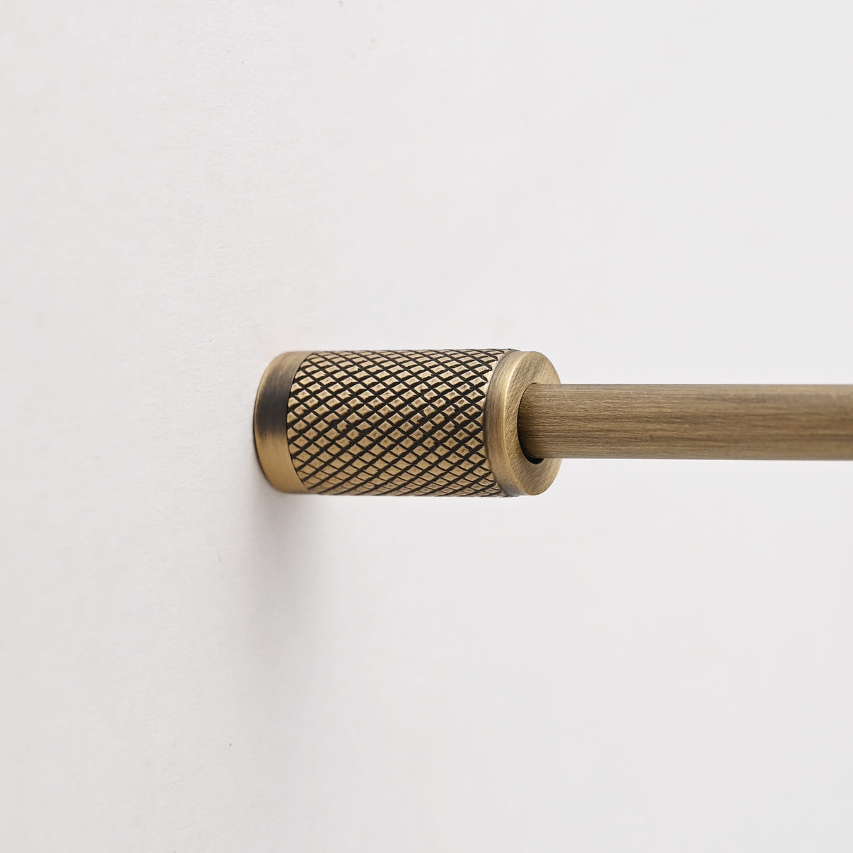 Knurled Gallery Shelf Rail | Aged Brushed Brass - Gallery Rails - Yester Home - Yester Home