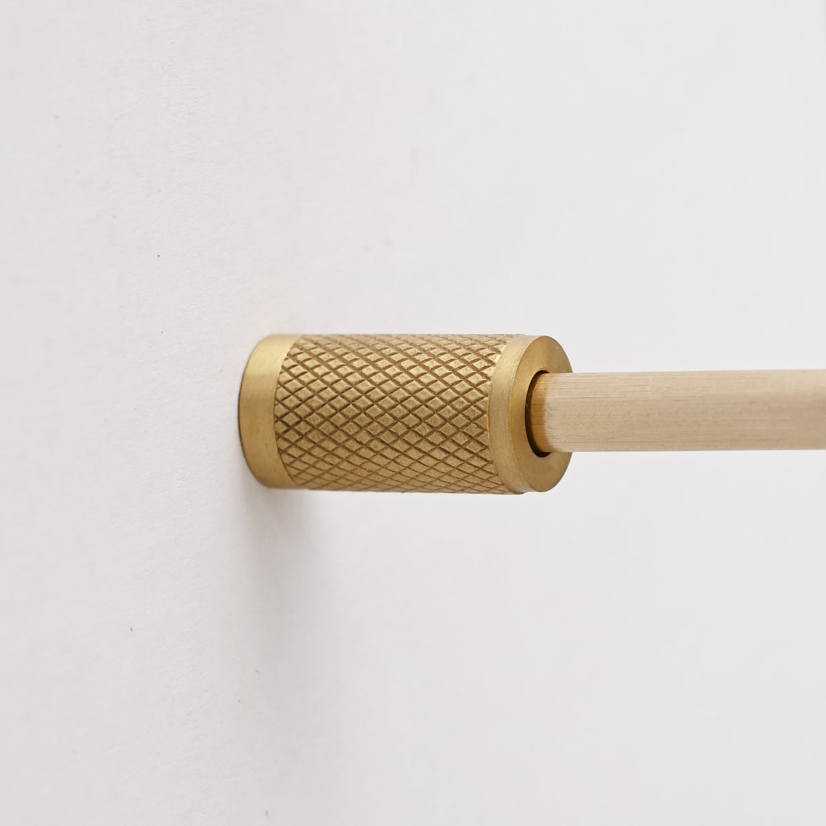 Knurled Gallery Shelf Rail | Satin Brass Lacquered - Gallery Rails - Yester Home - Yester Home