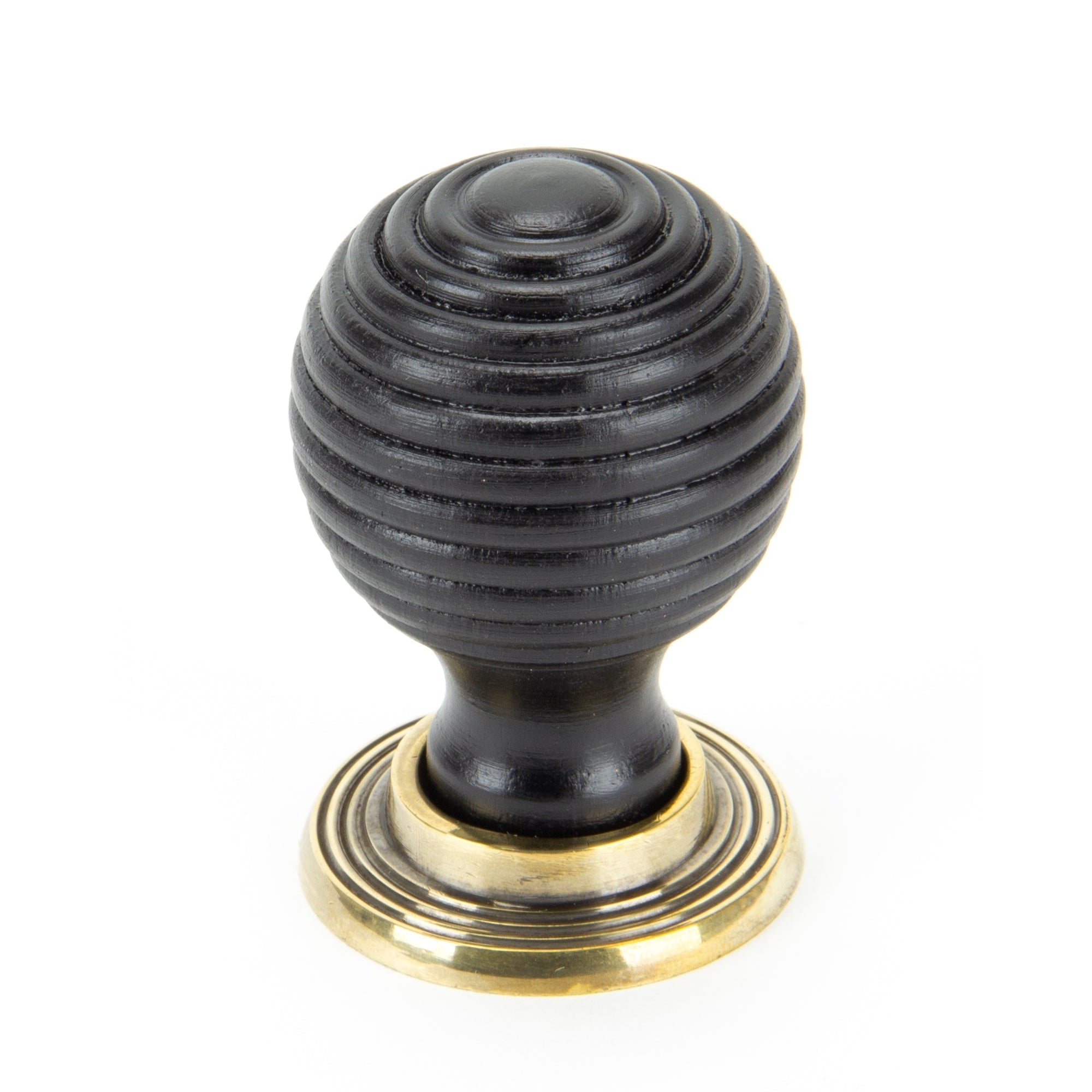 Ebony and AB Beehive Cabinet Knob 38mm | From The Anvil-Cabinet Knobs-Yester Home