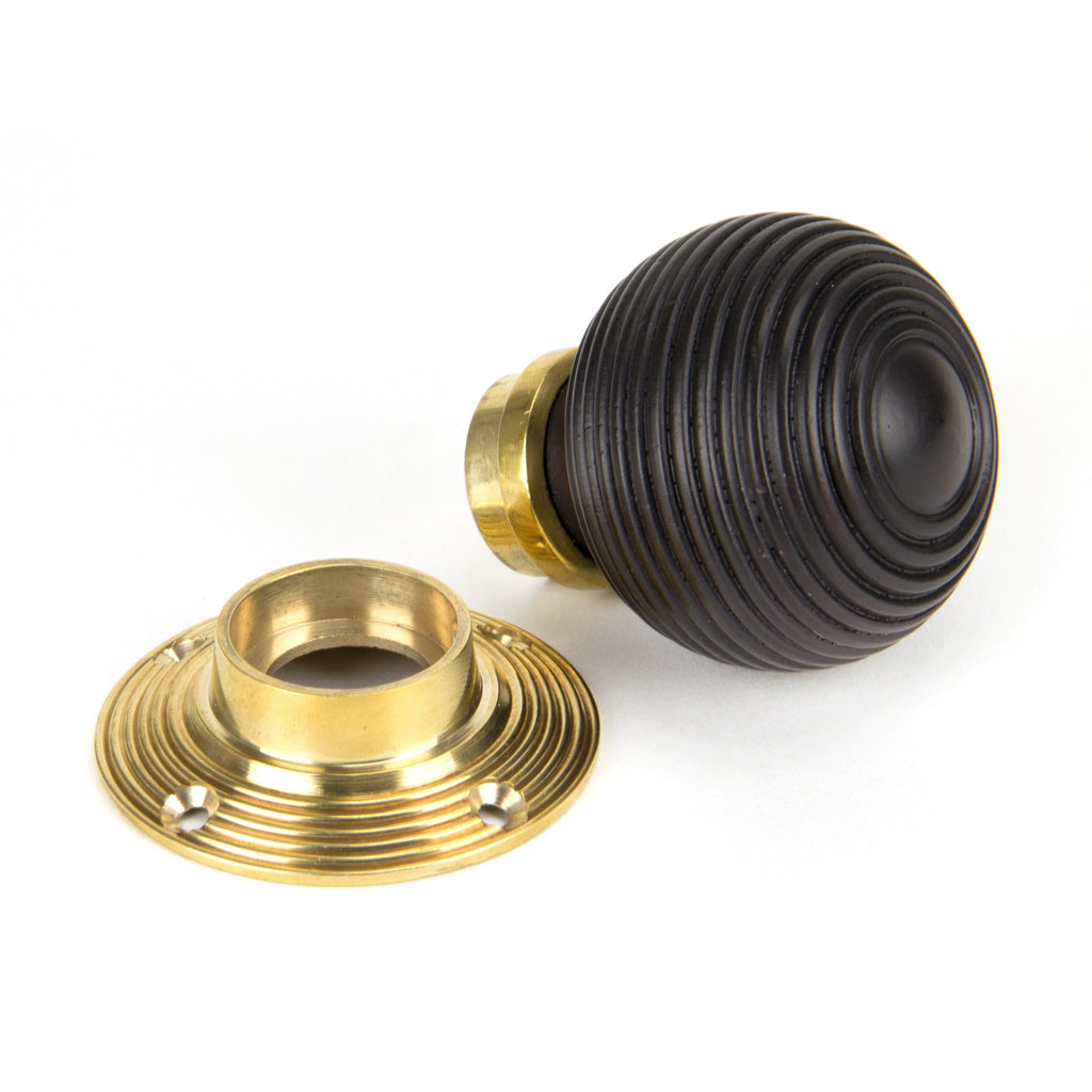 Ebony and PB Cottage Mortice/Rim Knob Set - Small | From The Anvil-Mortice Knobs-Yester Home