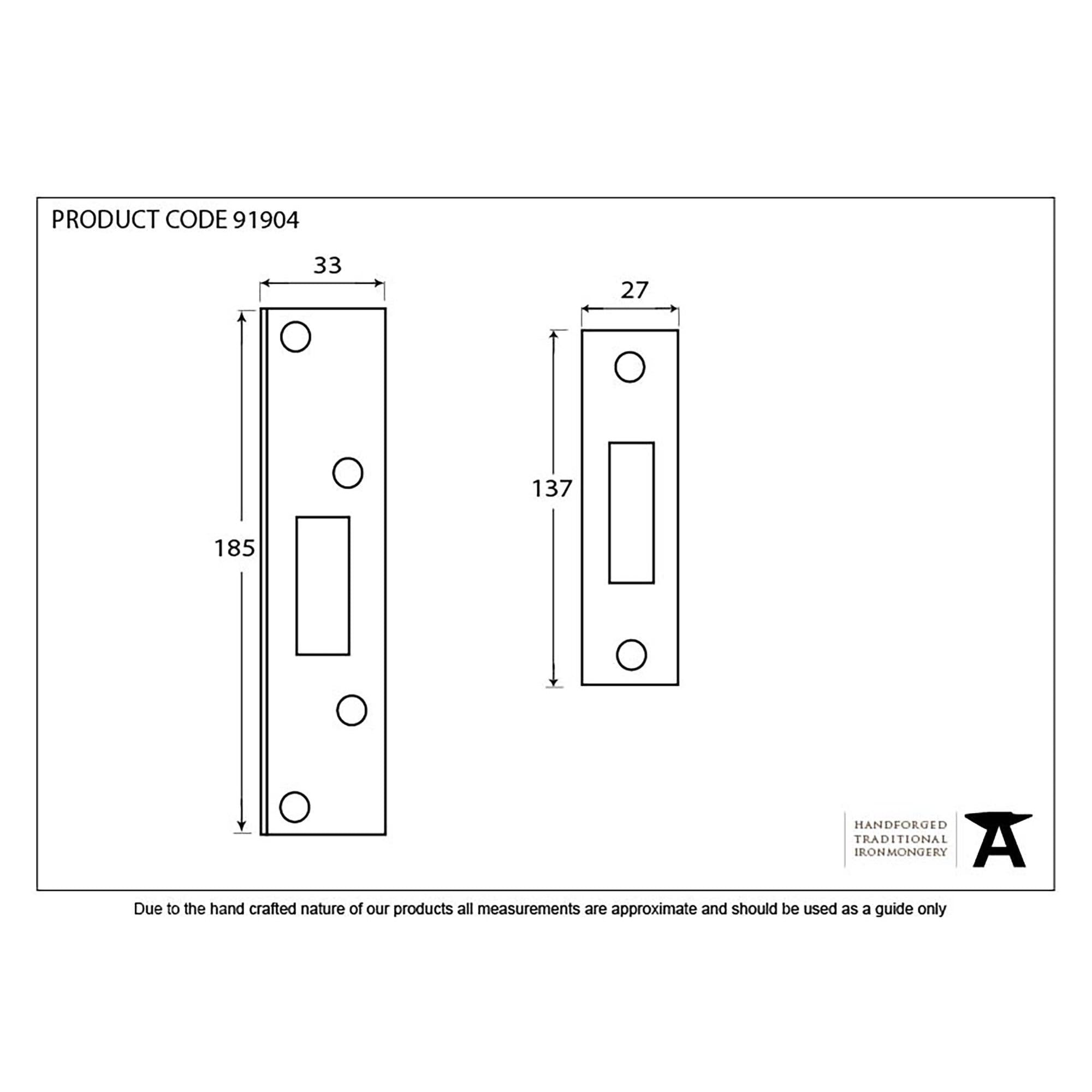 Electro Brassed ½" Rebate Kit for Deadlock | From The Anvil - Deadlocks & Deadbolts - From The Anvil - Yester Home