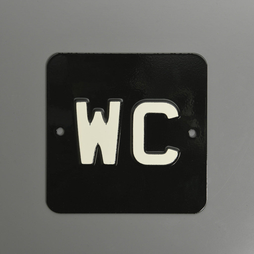Enamel WC Sign-Toilet Sign-Yester Home