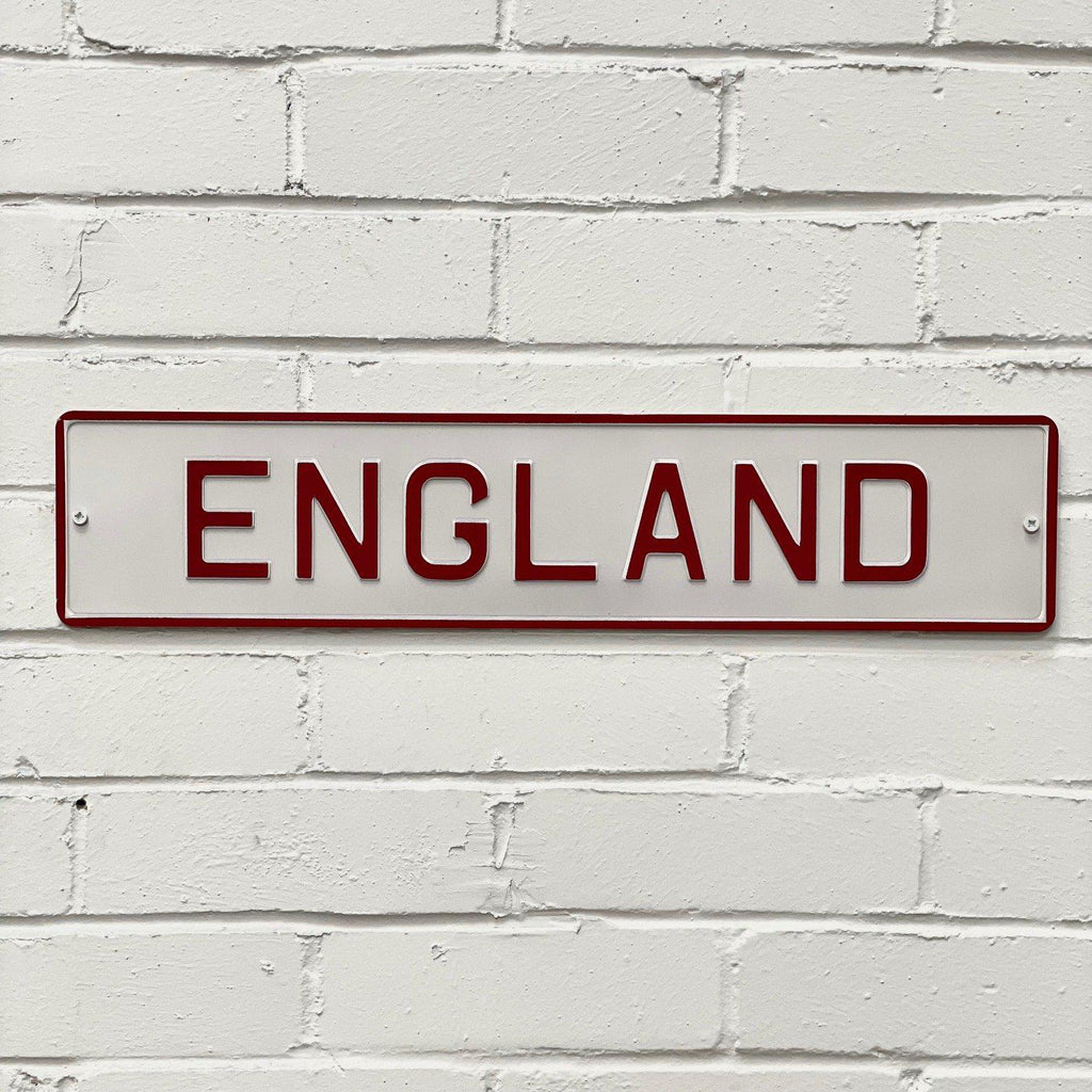 England Embossed Metal Sign-Country Signs-Yester Home