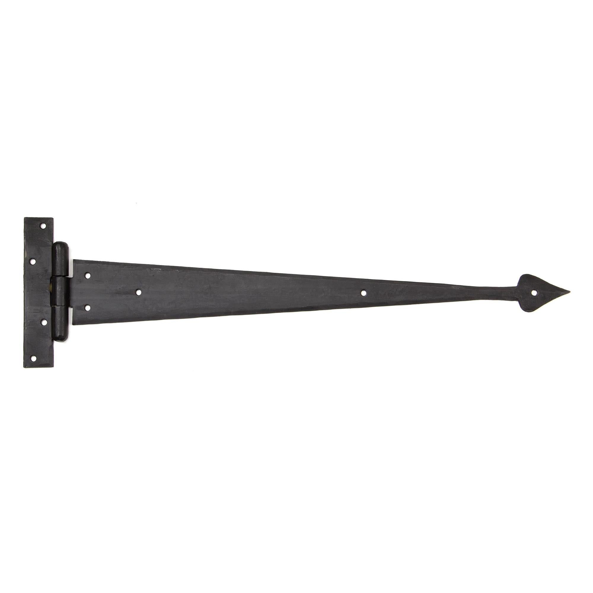 External Beeswax 18" Arrow Head T Hinge (pair) | From The Anvil - T Hinges - From The Anvil - Yester Home