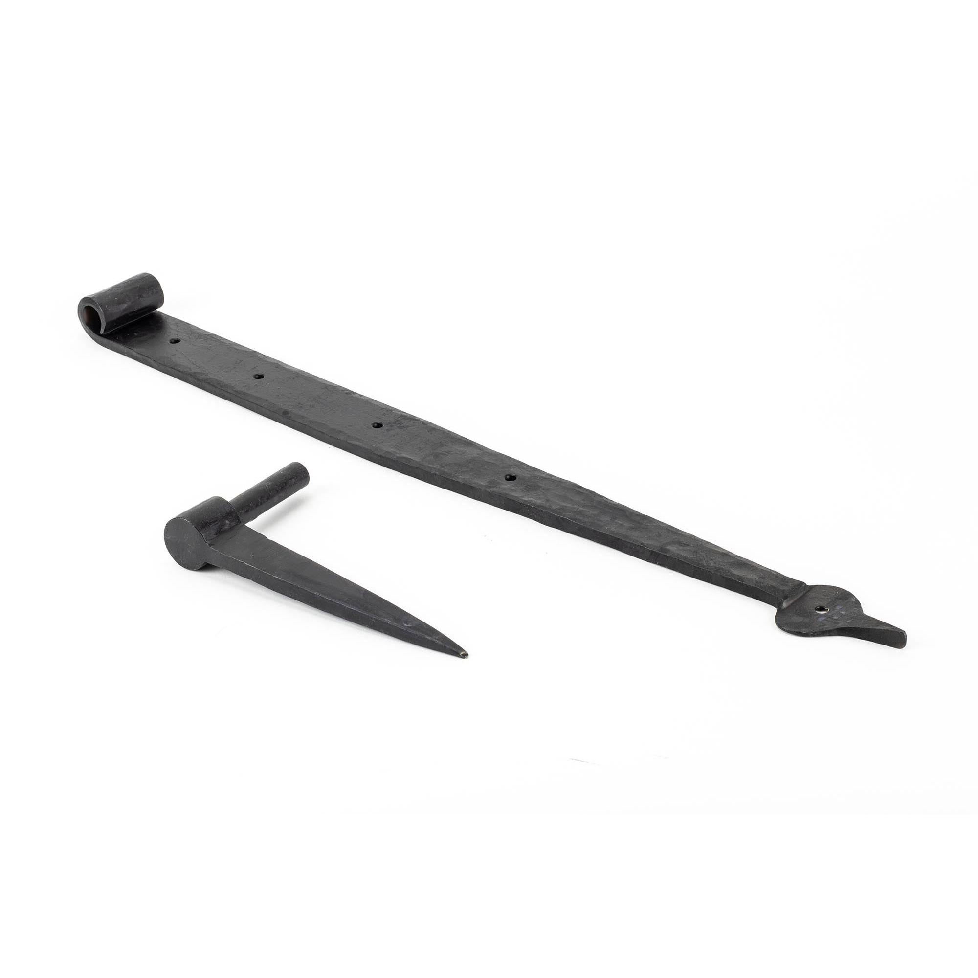 External Beeswax 24" Band & Spike Hinge (Pair) | From The Anvil - Hook & Band Hinges - From The Anvil - Yester Home
