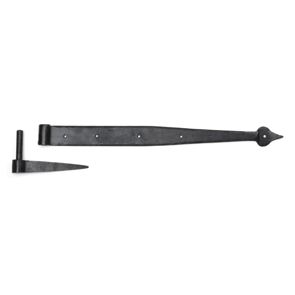 External Beeswax 24" Band & Spike Hinge (Pair) | From The Anvil-Hook & Band Hinges-Yester Home