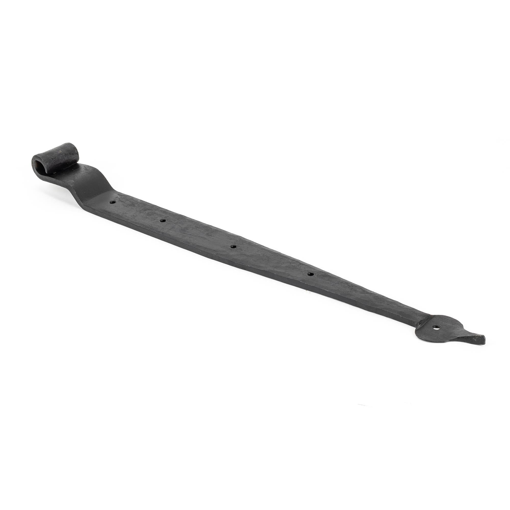 External Beeswax 24" Hook & Band Hinge - Cranked (pair) | From The Anvil - Hook & Band Hinges - From The Anvil - Yester Home