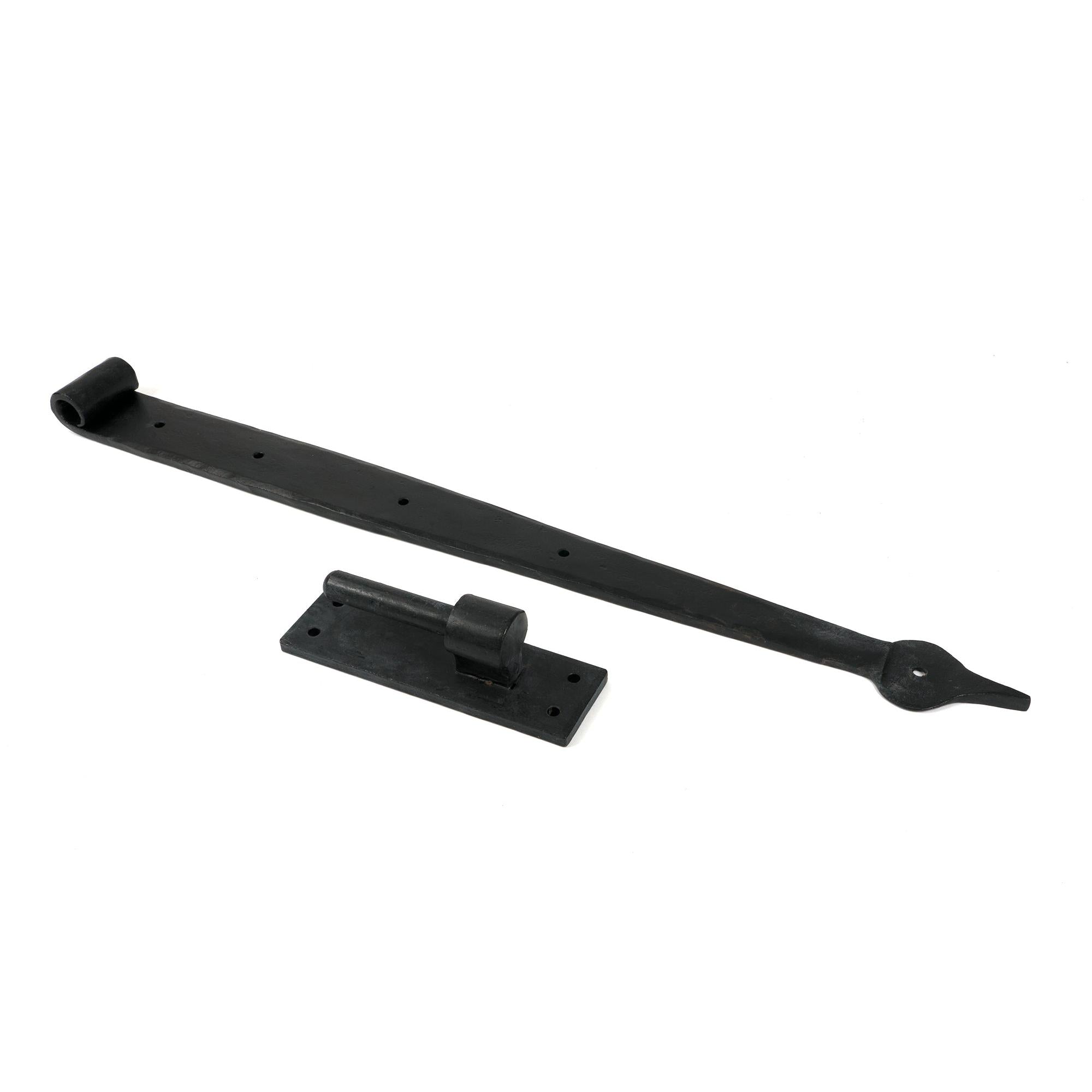 External Beeswax 24" Hook & Band Hinge (pair) | From The Anvil - Hook & Band Hinges - From The Anvil - Yester Home