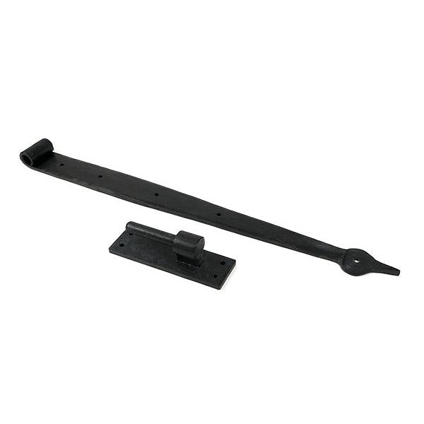 External Beeswax 24" Hook & Band Hinge (pair) | From The Anvil-Hook & Band Hinges-Yester Home