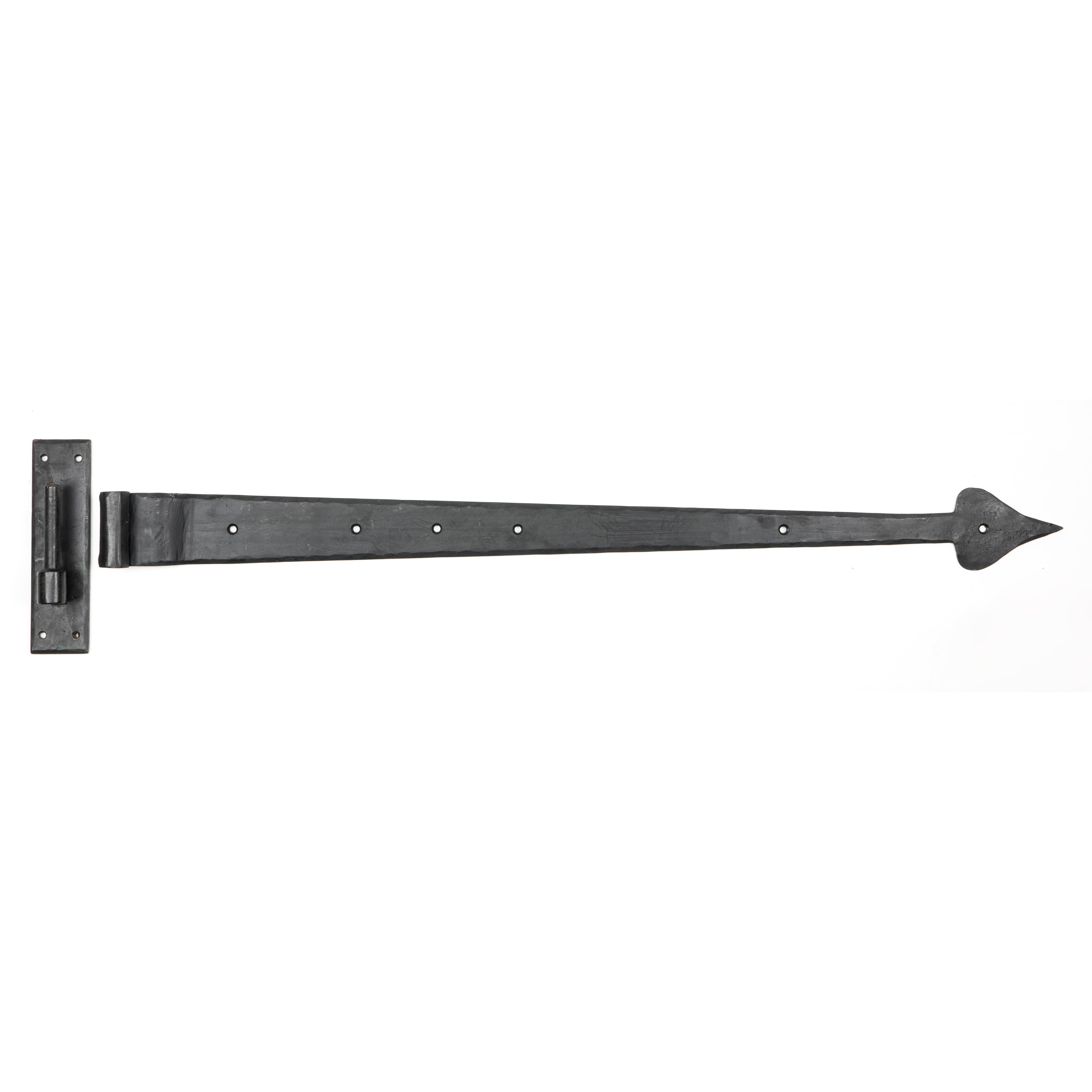 External Beeswax 35" Hook & Band Hinge - Cranked (pair) | From The Anvil-Hook & Band Hinges-Yester Home
