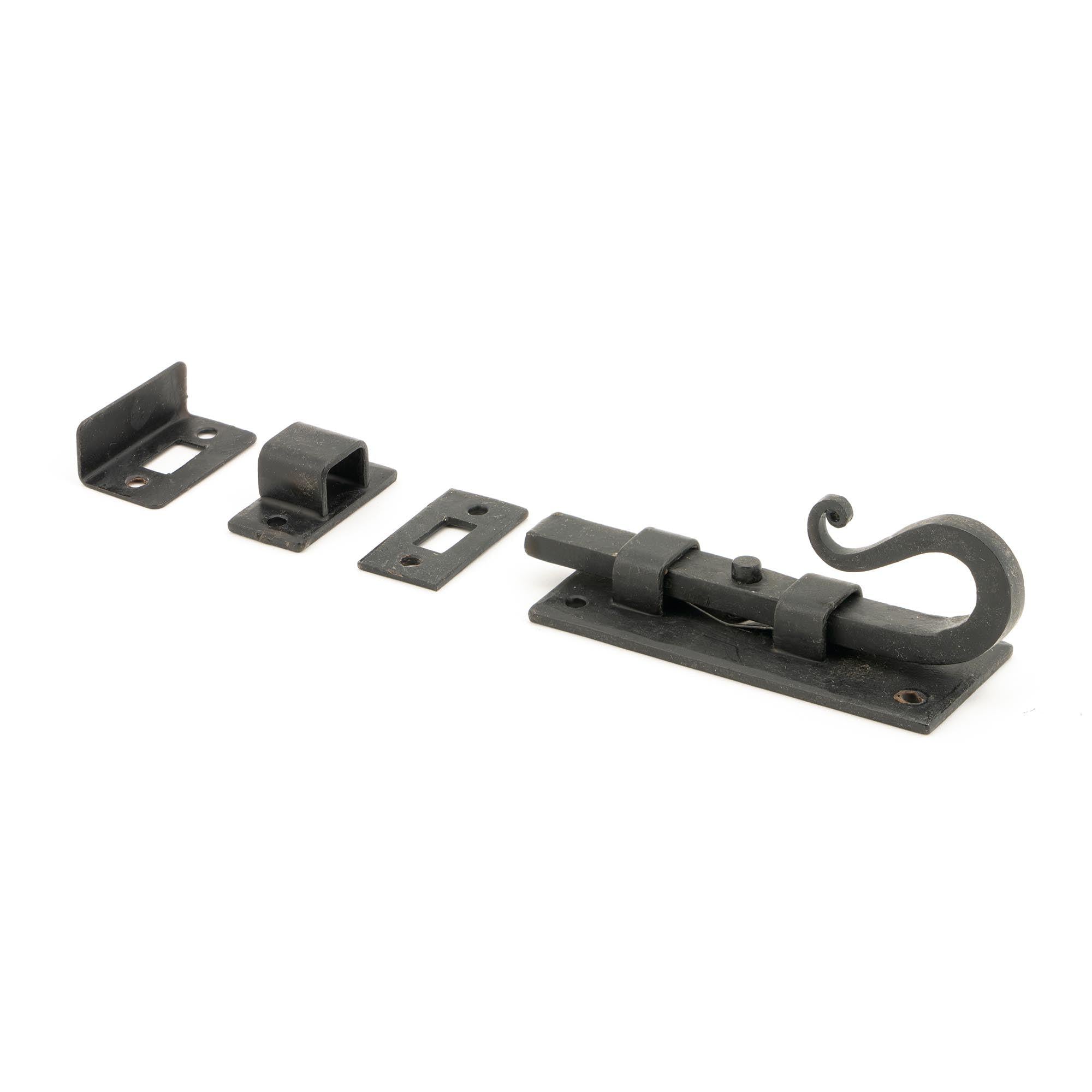 External Beeswax 4" Shepherd's Crook Universal Bolt | From The Anvil - Bolts - From The Anvil - Yester Home
