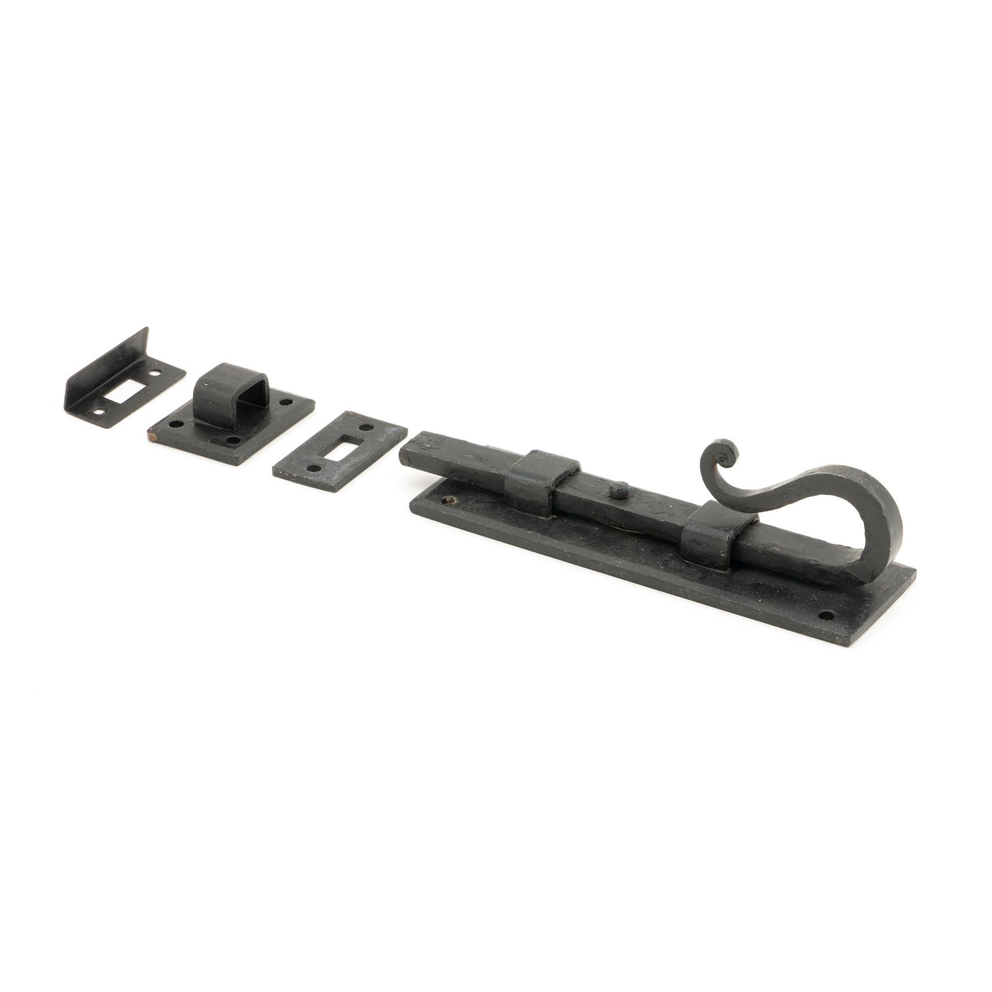 External Beeswax 6" Shepherd's Crook Universal Bolt | From The Anvil - Bolts - From The Anvil - Yester Home