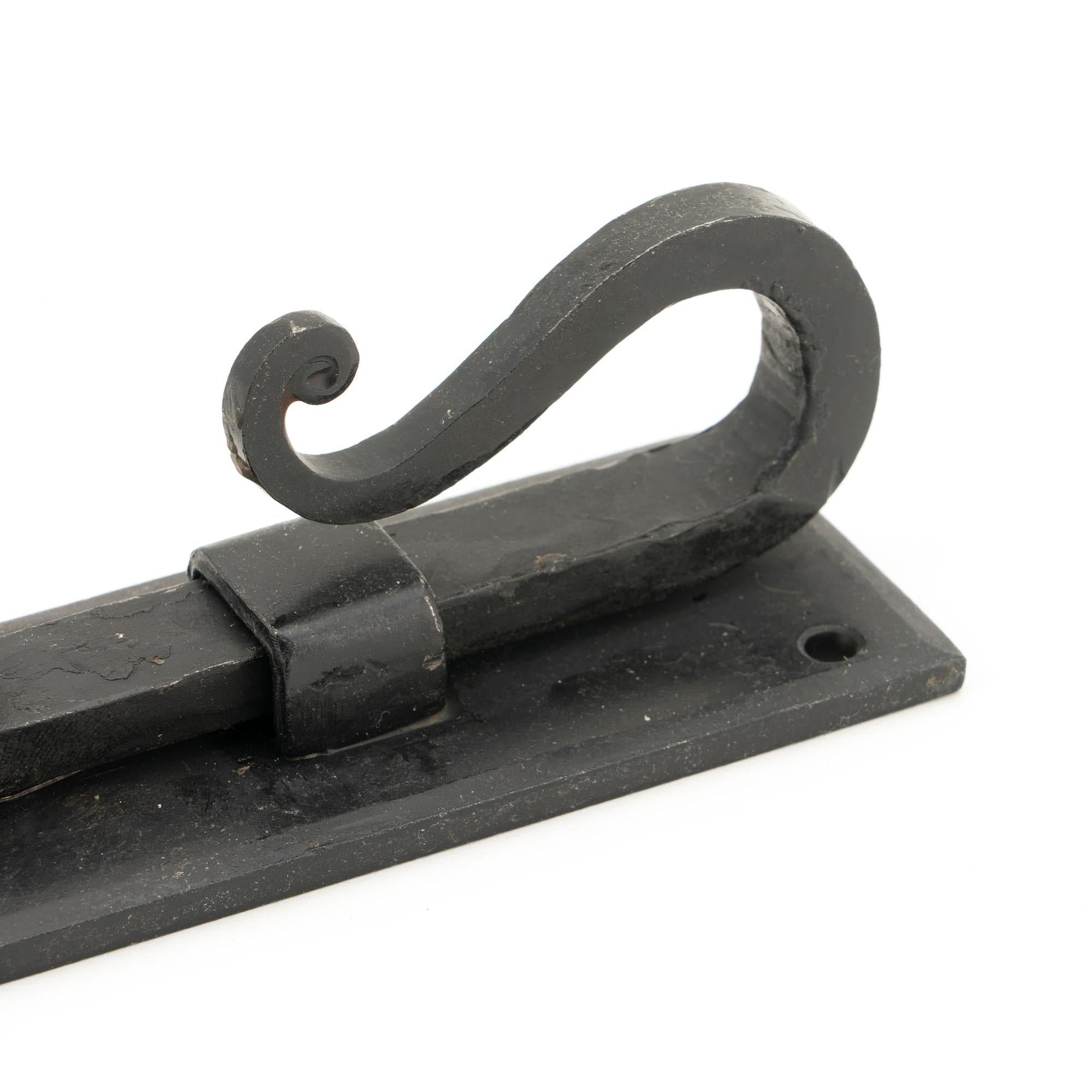 External Beeswax 6" Shepherd's Crook Universal Bolt | From The Anvil - Bolts - From The Anvil - Yester Home