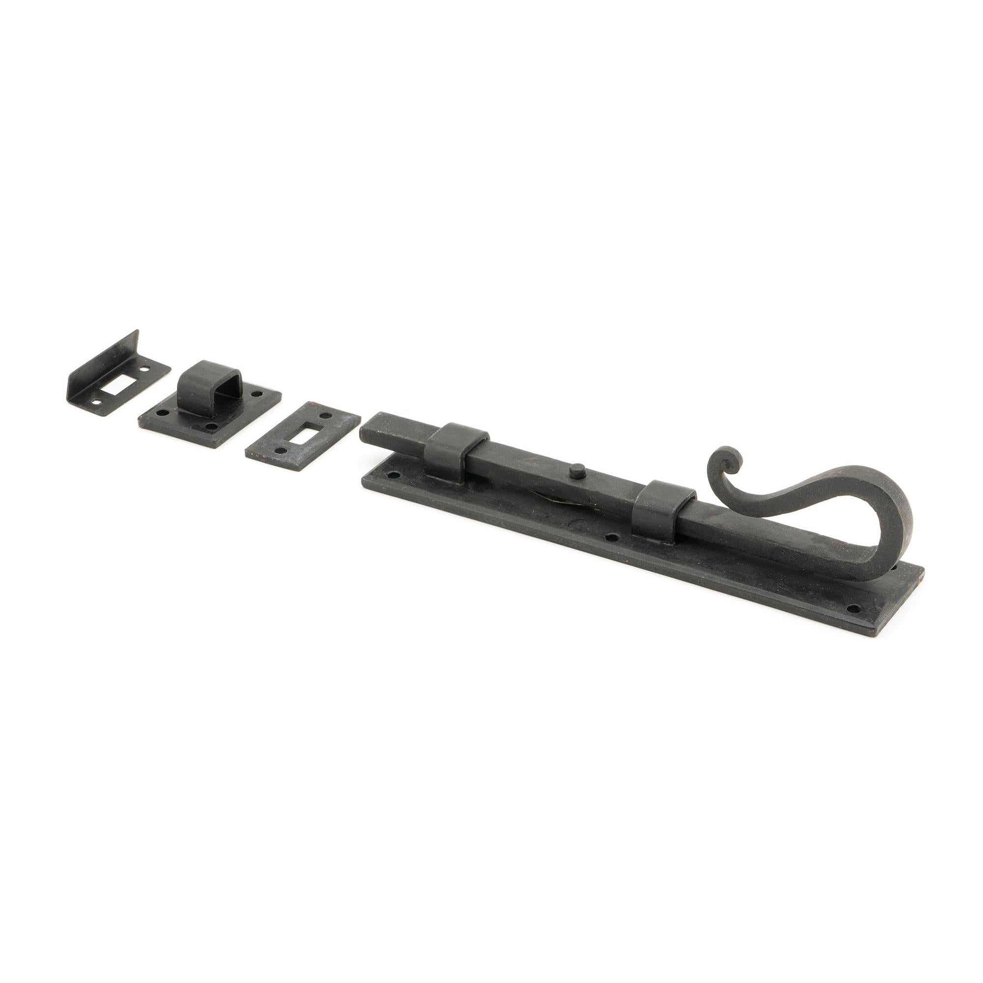 External Beeswax 8" Shepherd's Crook Universal Bolt | From The Anvil - Bolts - From The Anvil - Yester Home