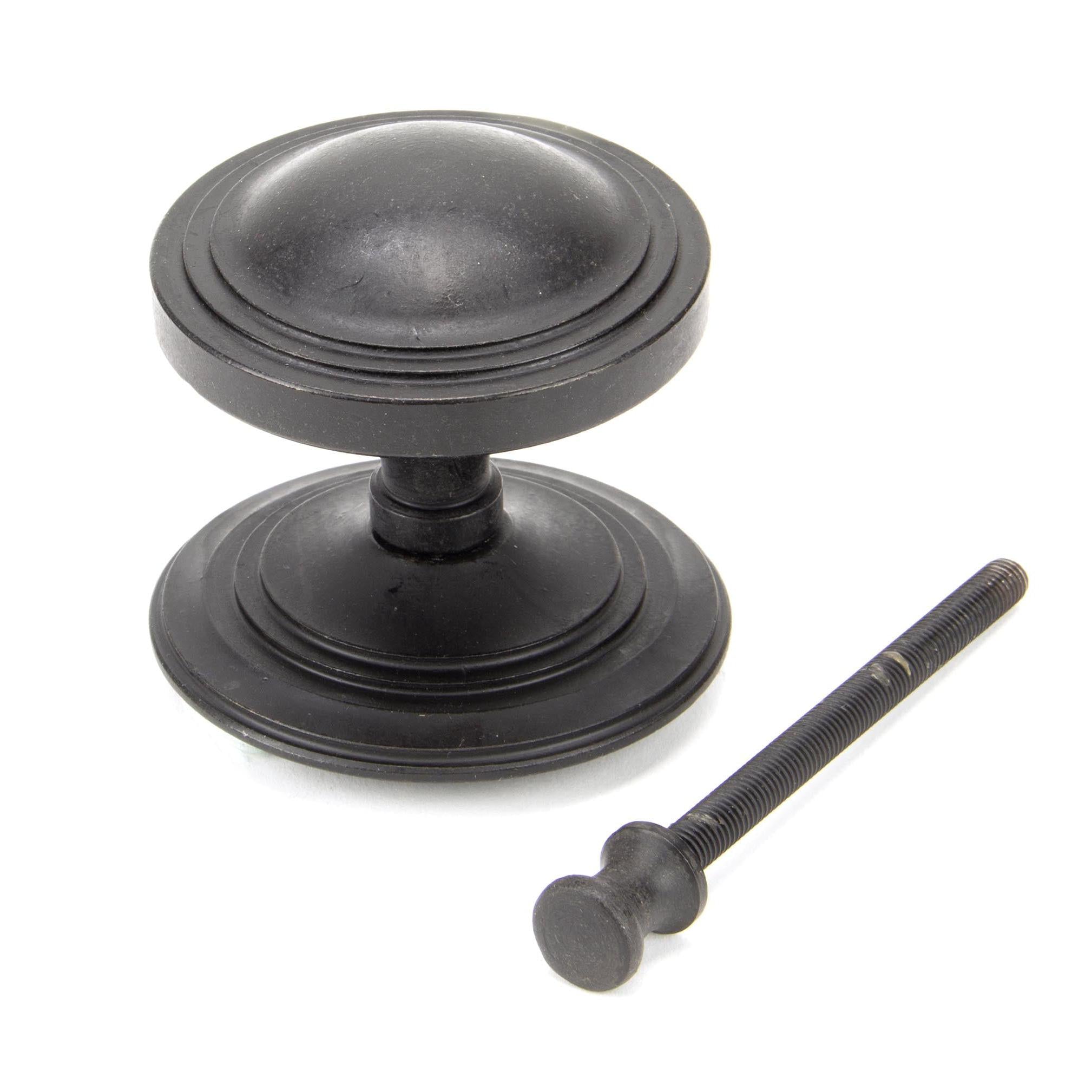 External Beeswax Art Deco Centre Door Knob | From The Anvil - Centre Door Knobs - From The Anvil - Yester Home