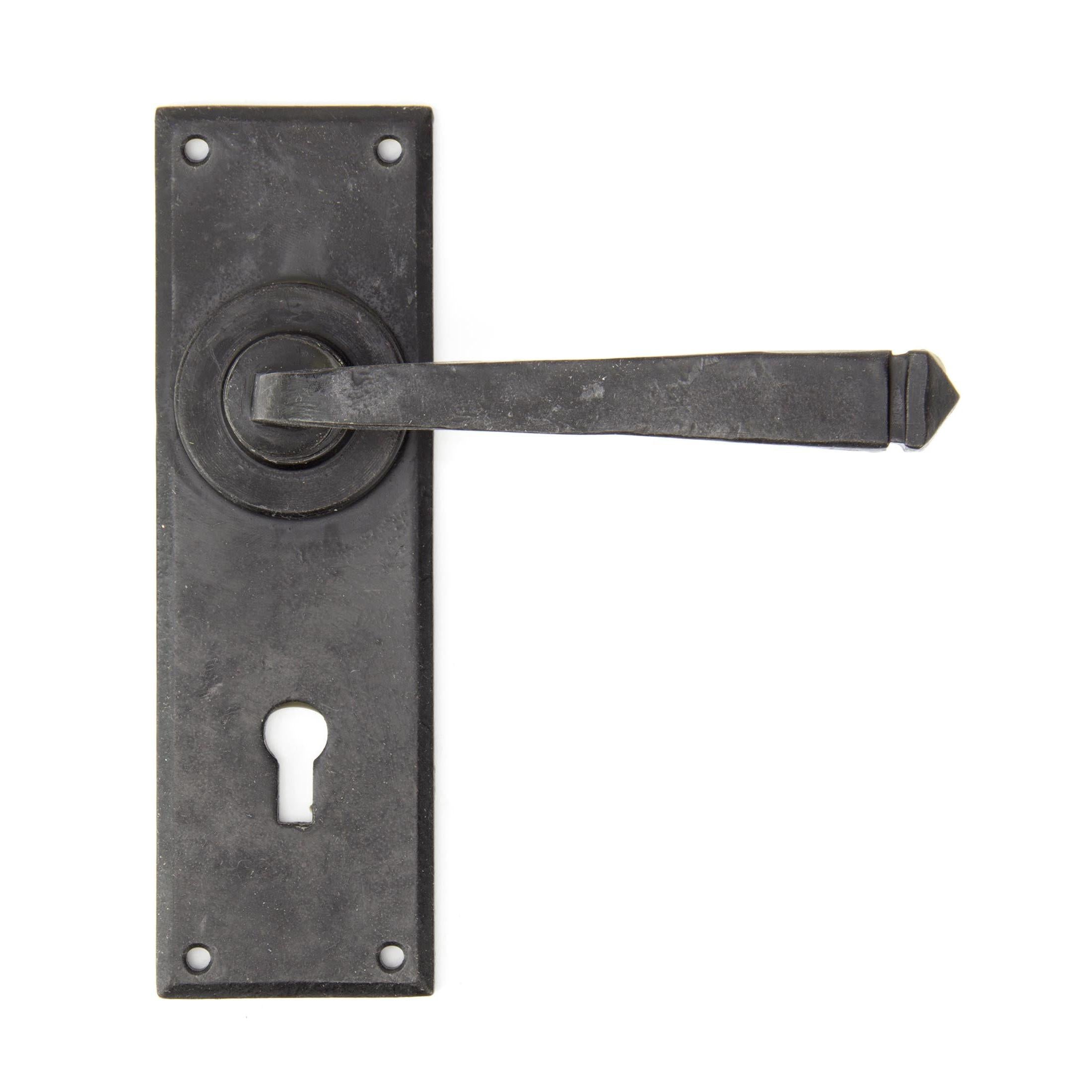 External Beeswax Avon Lever Lock Set | From The Anvil - Lever Lock - From The Anvil - Yester Home