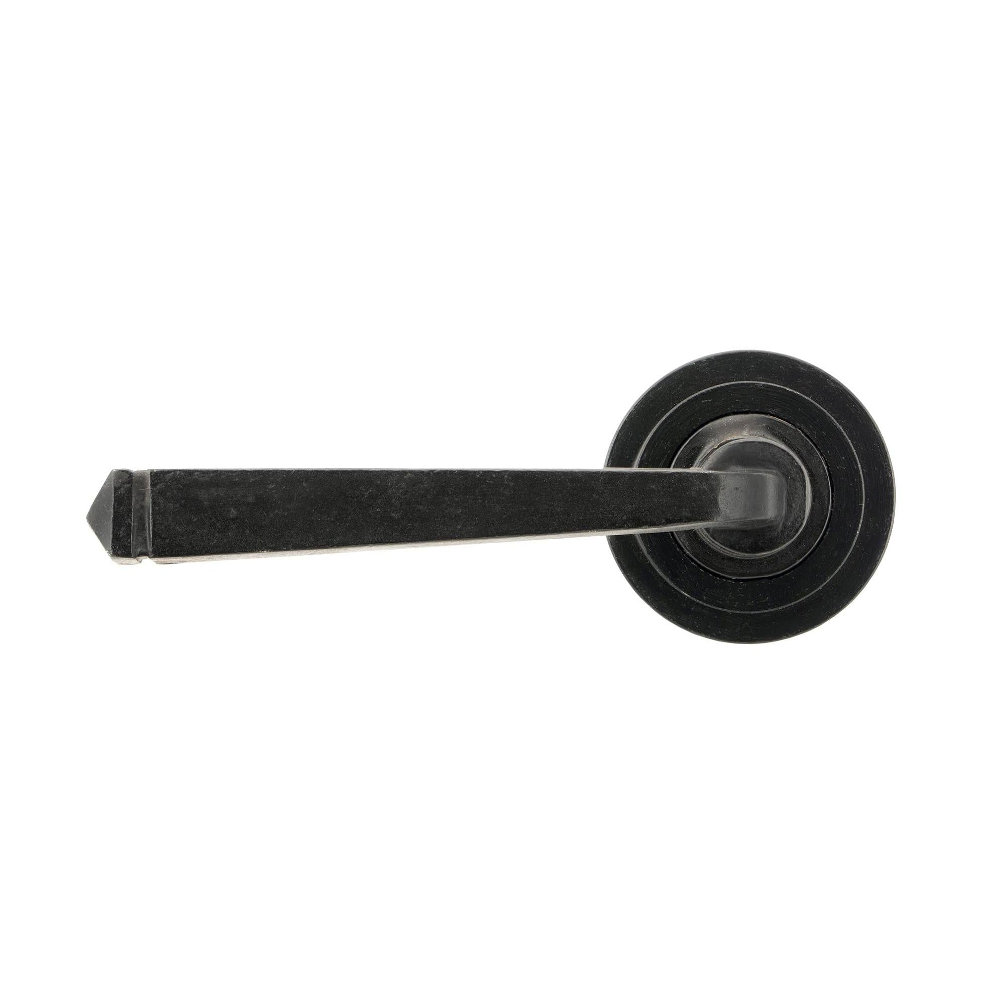 External Beeswax Avon Round Lever on Rose Set (Art Deco) | From The Anvil - Concealed - From The Anvil - Yester Home