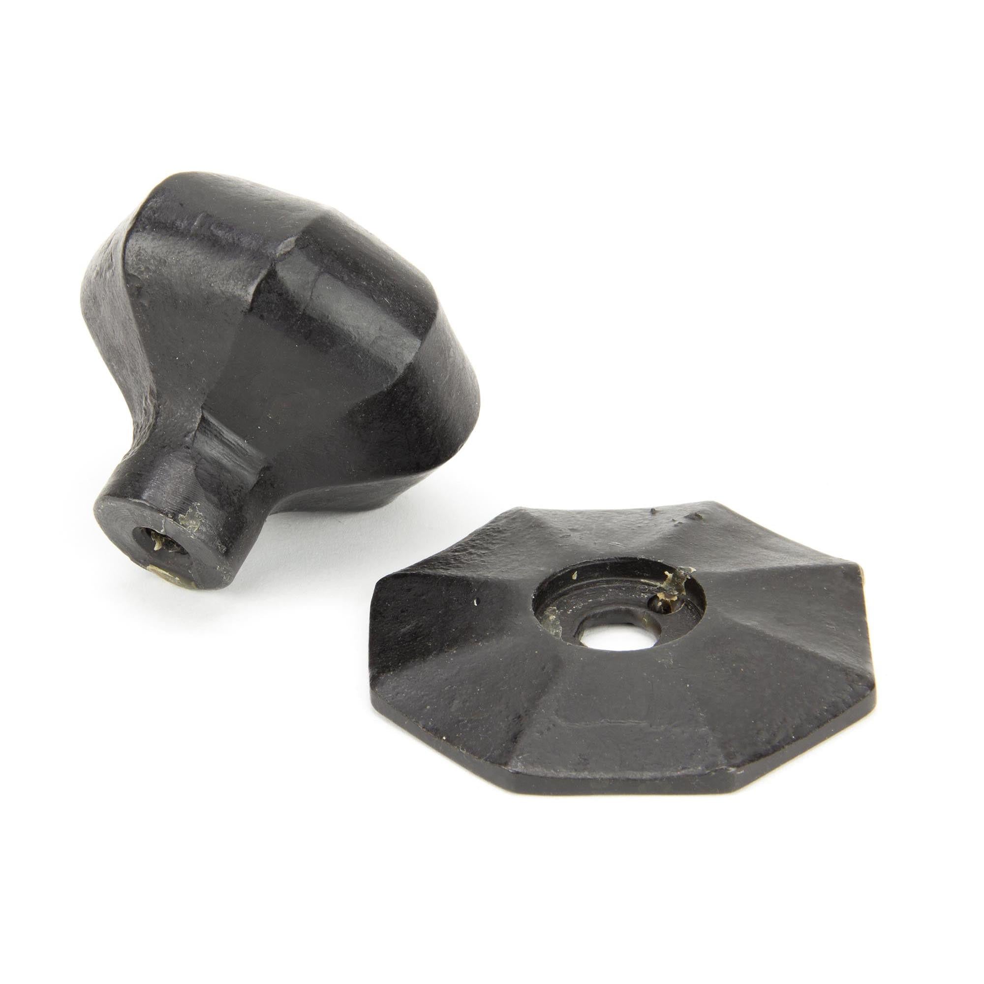 External Beeswax Large Octagonal Mortice/Rim Knob Set | From The Anvil - Mortice Knobs - From The Anvil - Yester Home