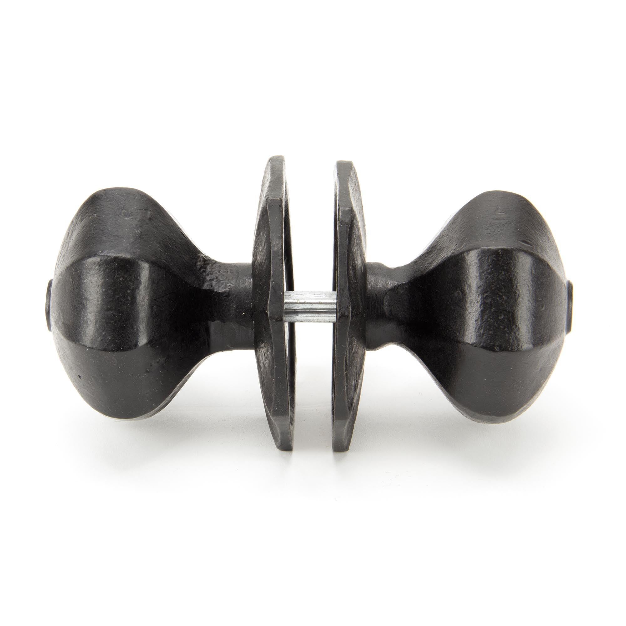 External Beeswax Large Octagonal Mortice/Rim Knob Set | From The Anvil - Mortice Knobs - From The Anvil - Yester Home