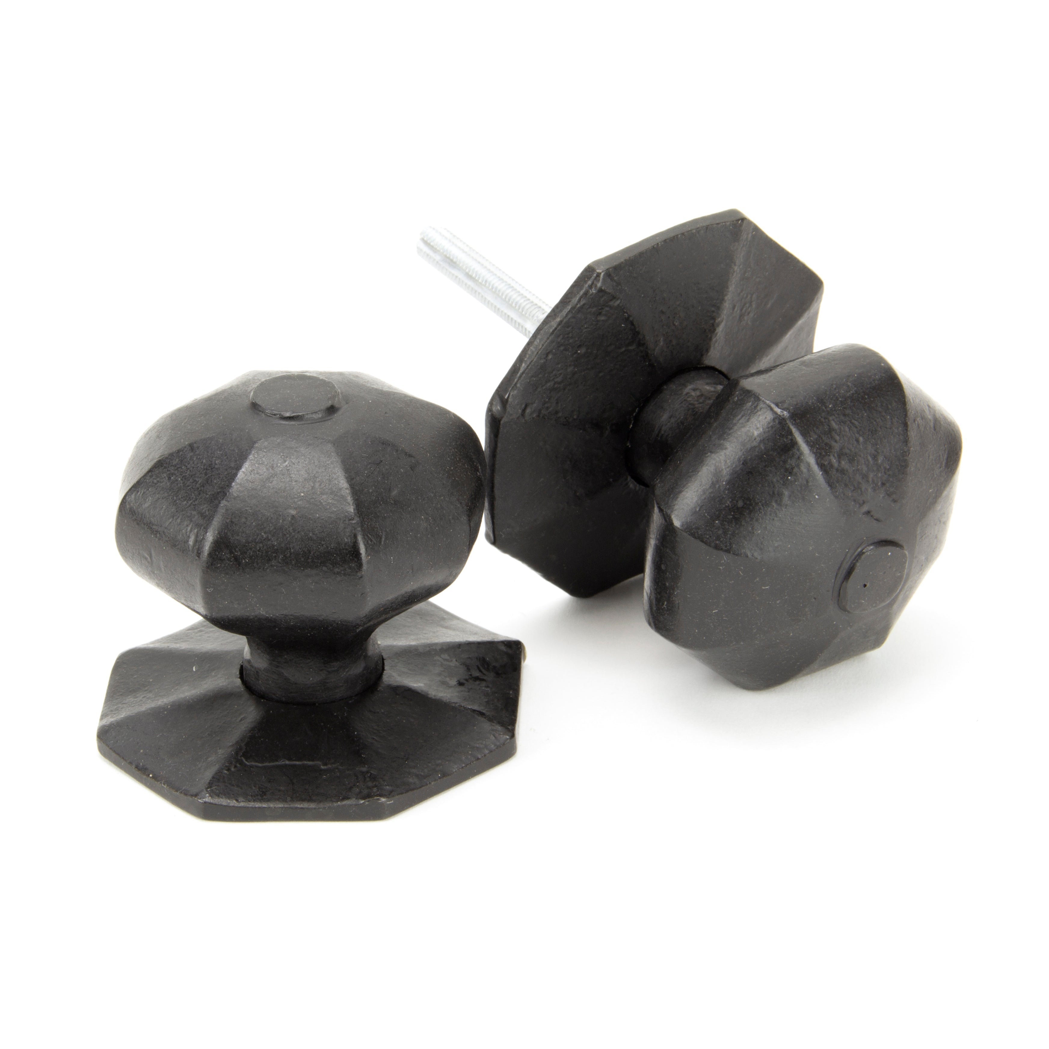 External Beeswax Large Octagonal Mortice/Rim Knob Set | From The Anvil-Mortice Knobs-Yester Home