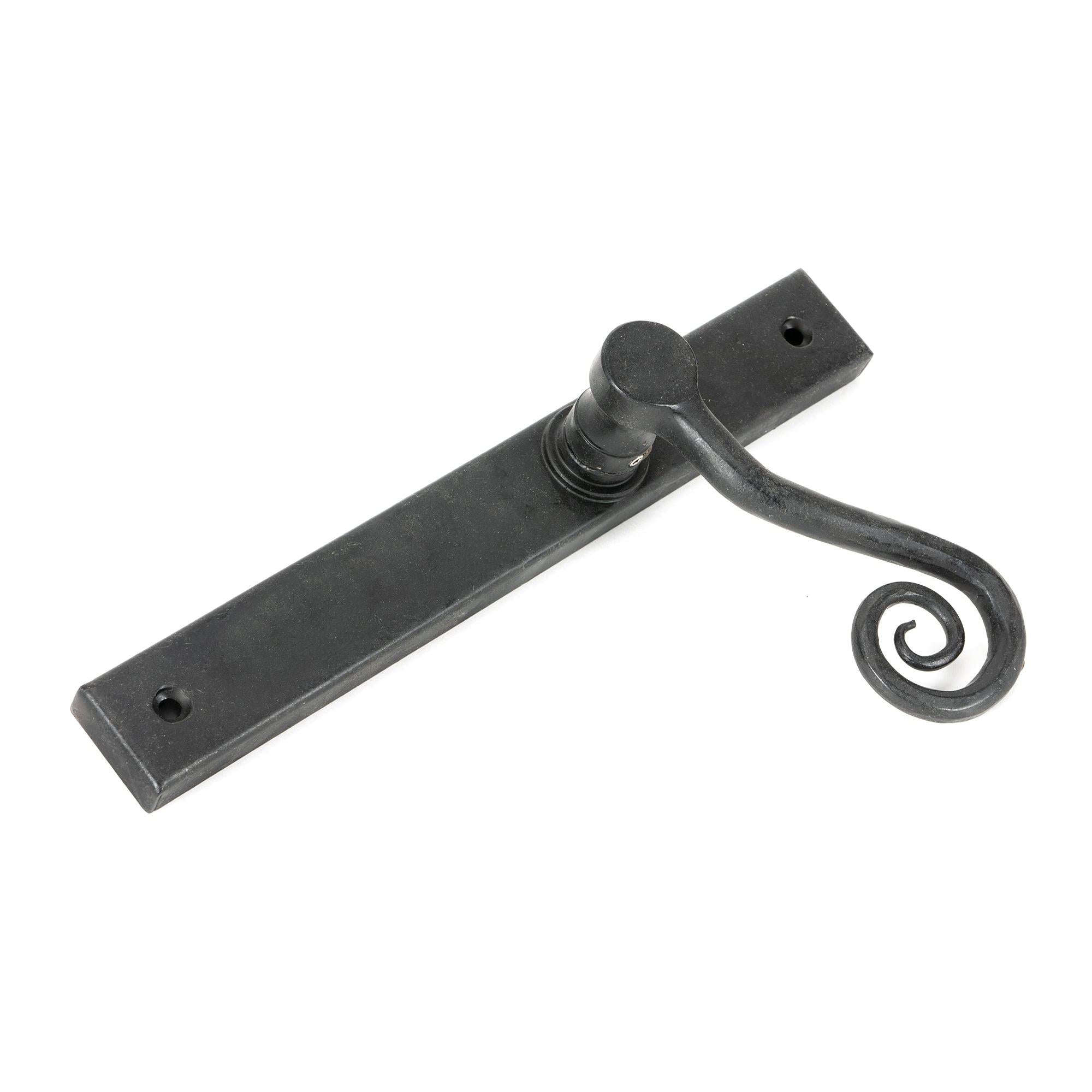 External Beeswax Monkeytail Slimline Lever Espag. Latch Set -LH | From The Anvil - Espagnolette - From The Anvil - Yester Home